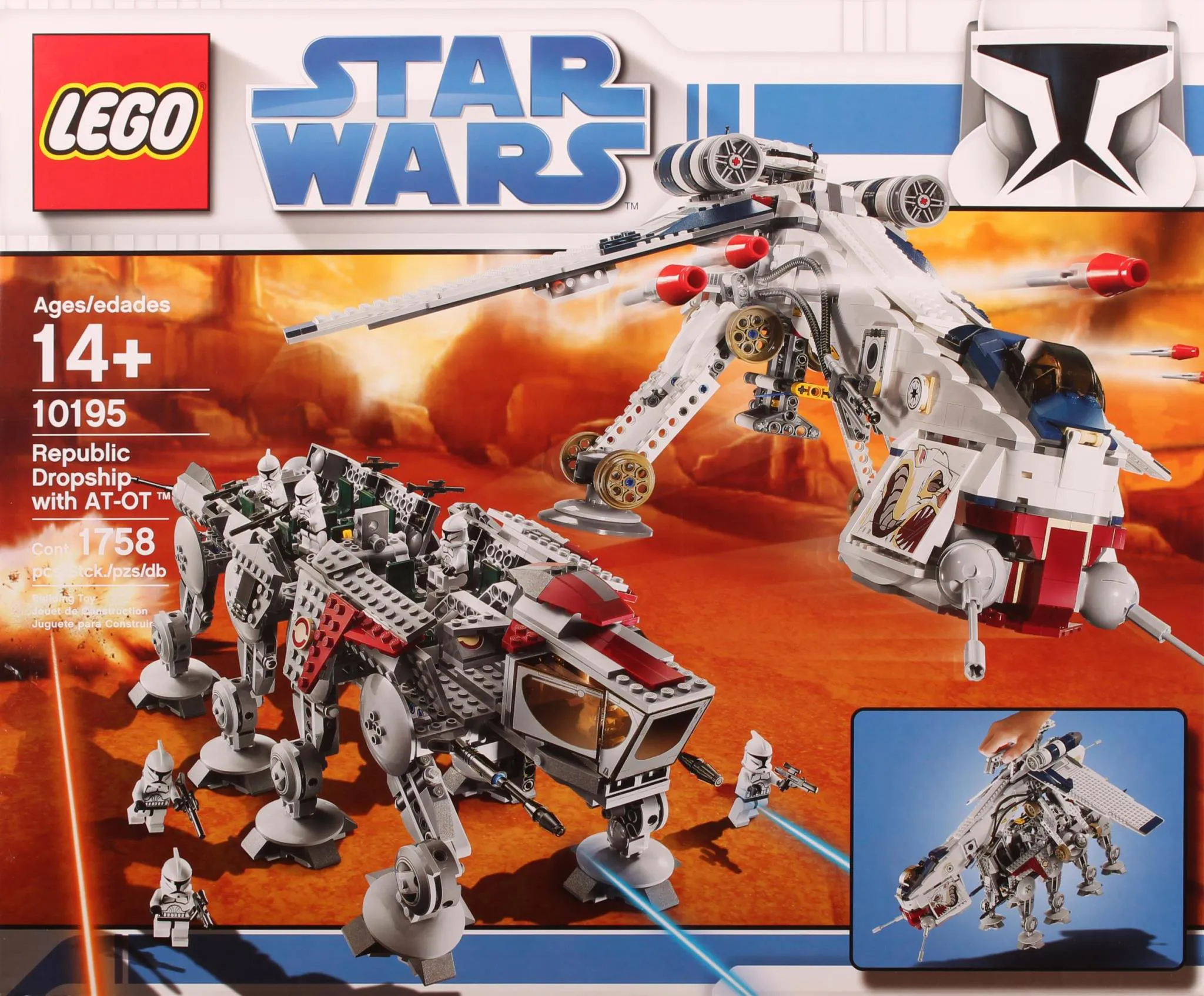 LEGO Star Wars Republic Dropship with AT-OT • Set 10195