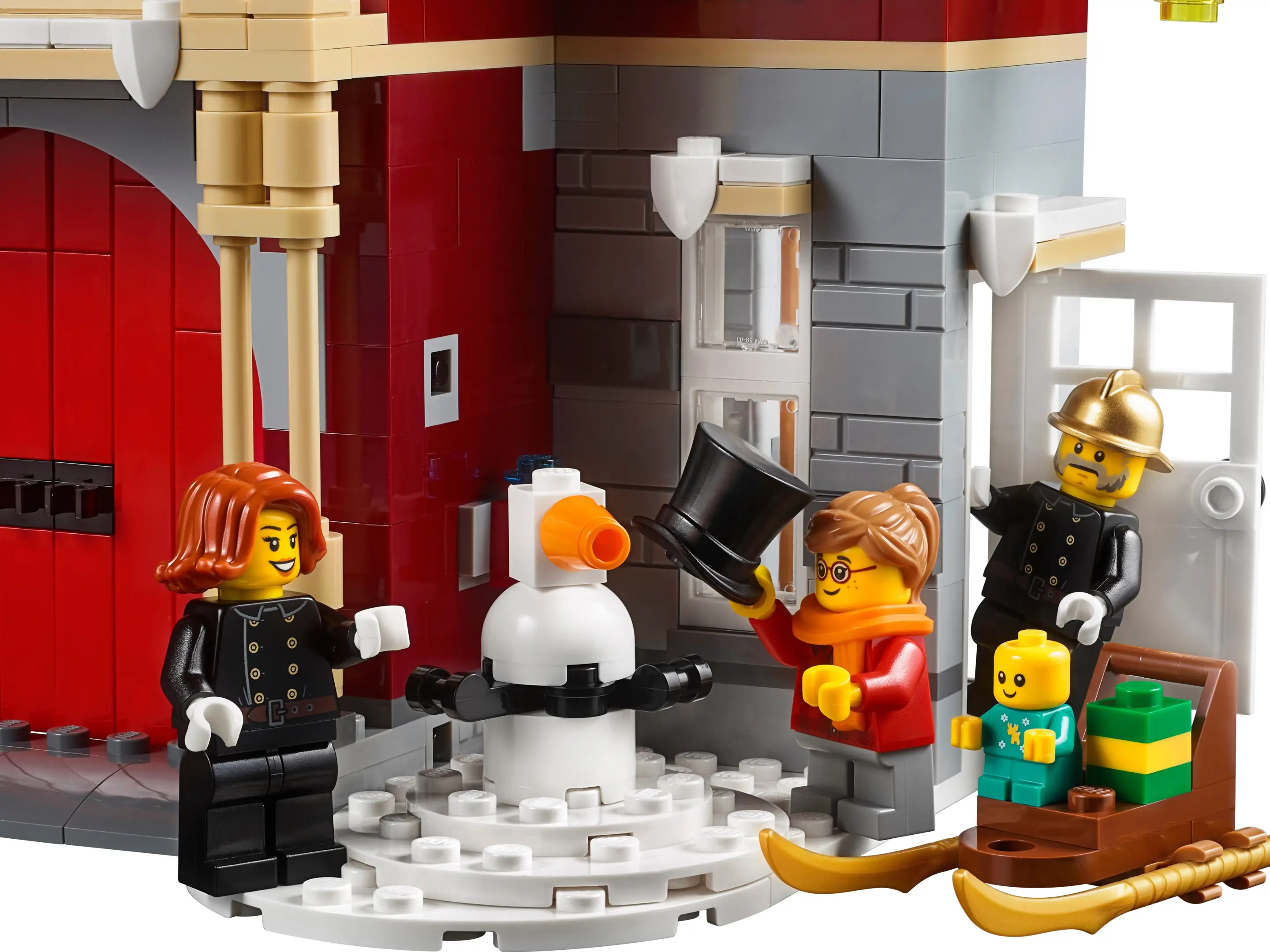 Christmas fire station lego sales