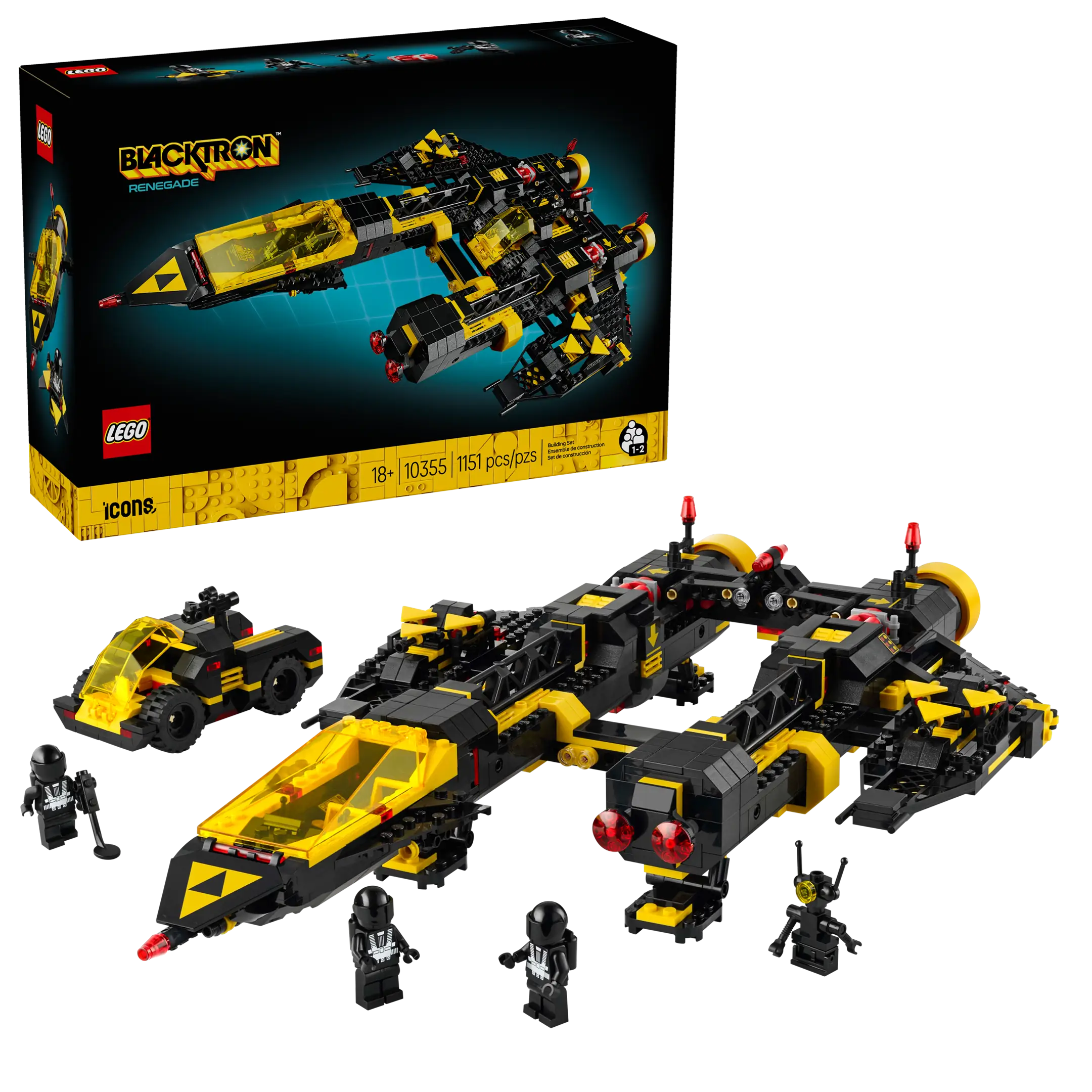 LEGO Icons Blacktron Renegade • Set 10355 • SetDB