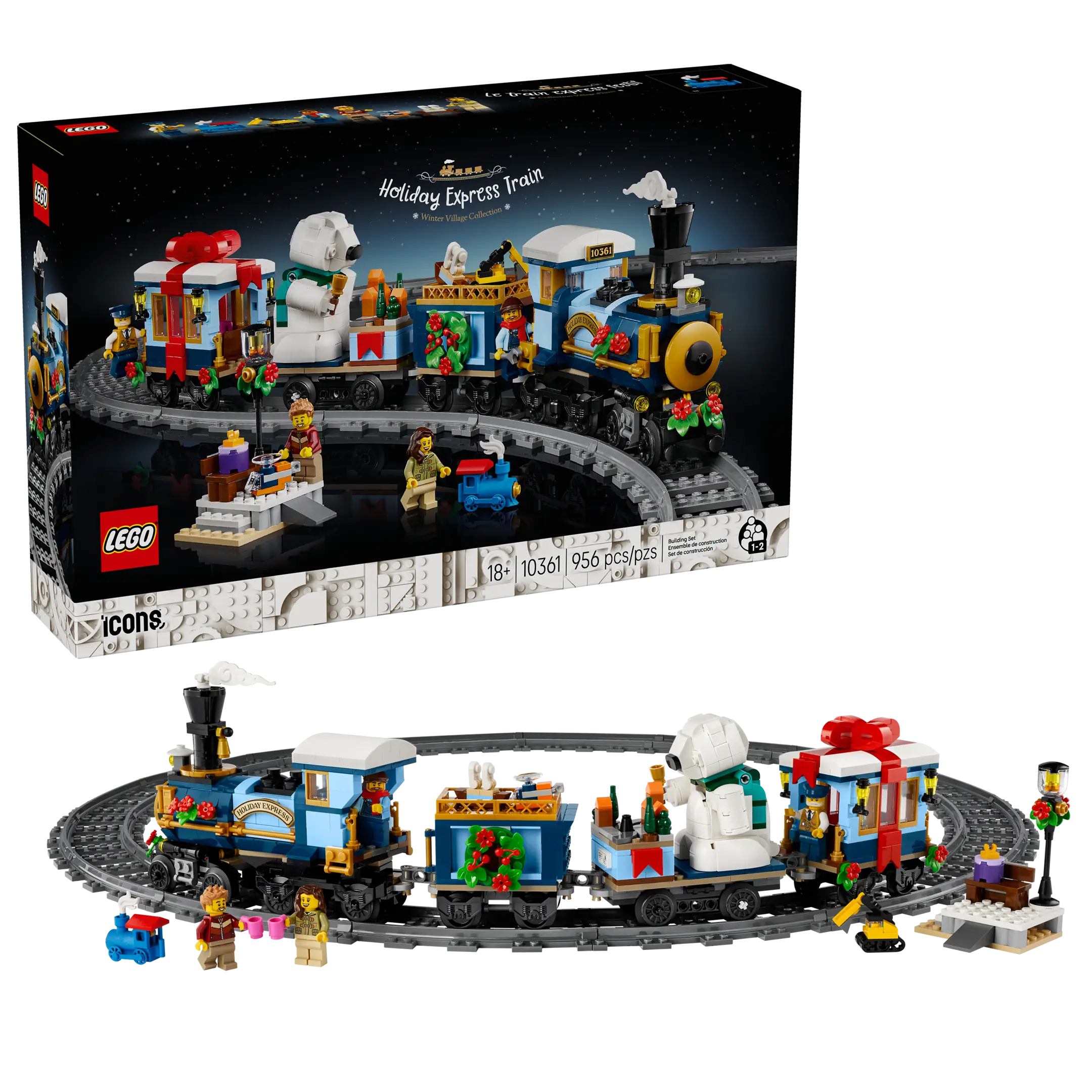 LEGO Icons Holiday Express Train • Set 10361 • SetDB