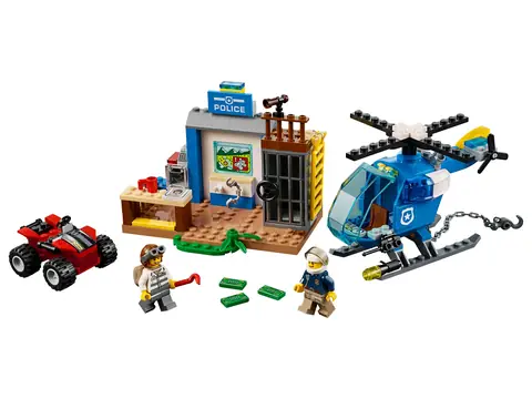 LEGO City Officer Male White Helmet and Smirk
