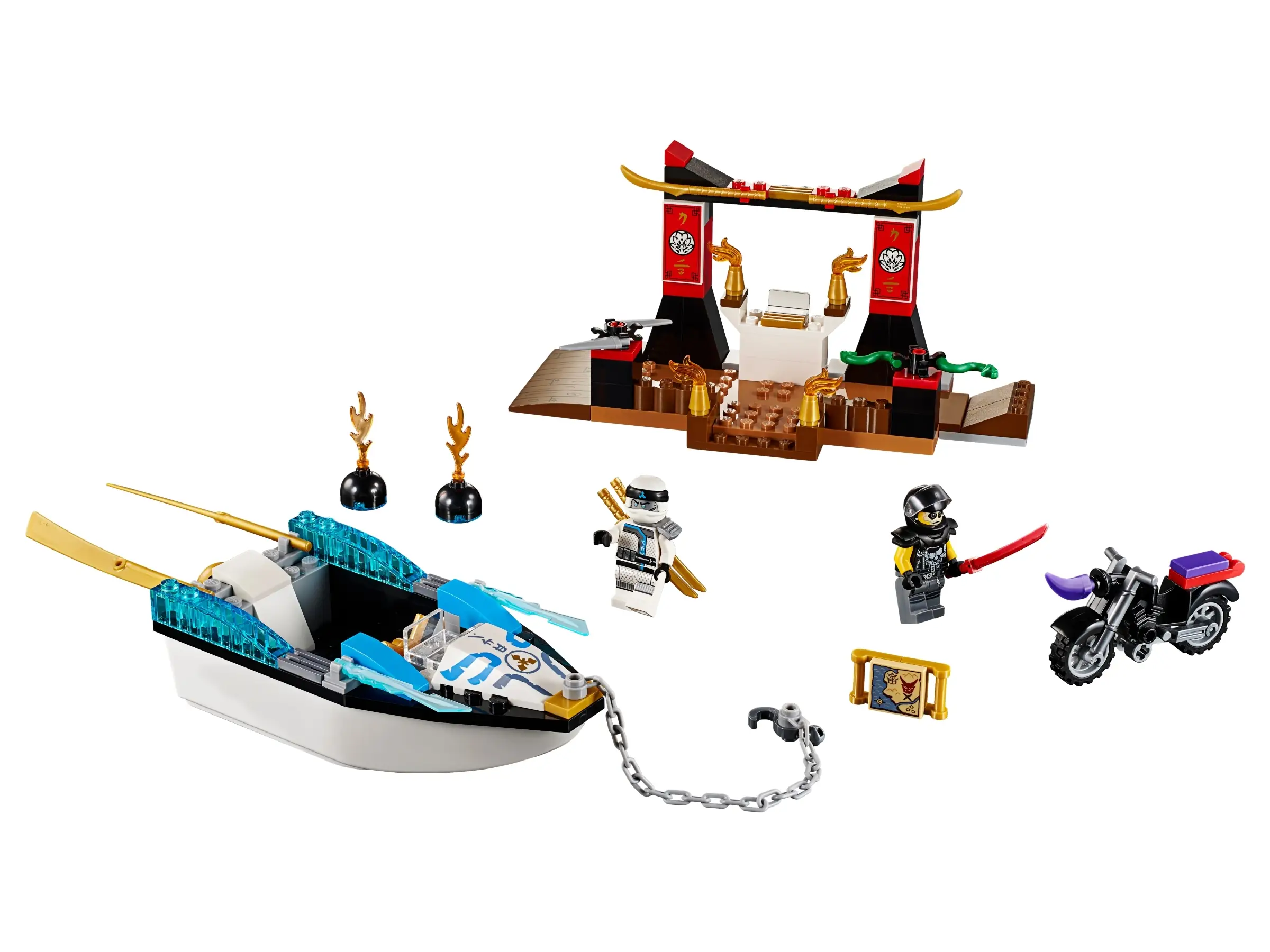 LEGO Juniors Zane's Ninja Boat Pursuit • Set 10755