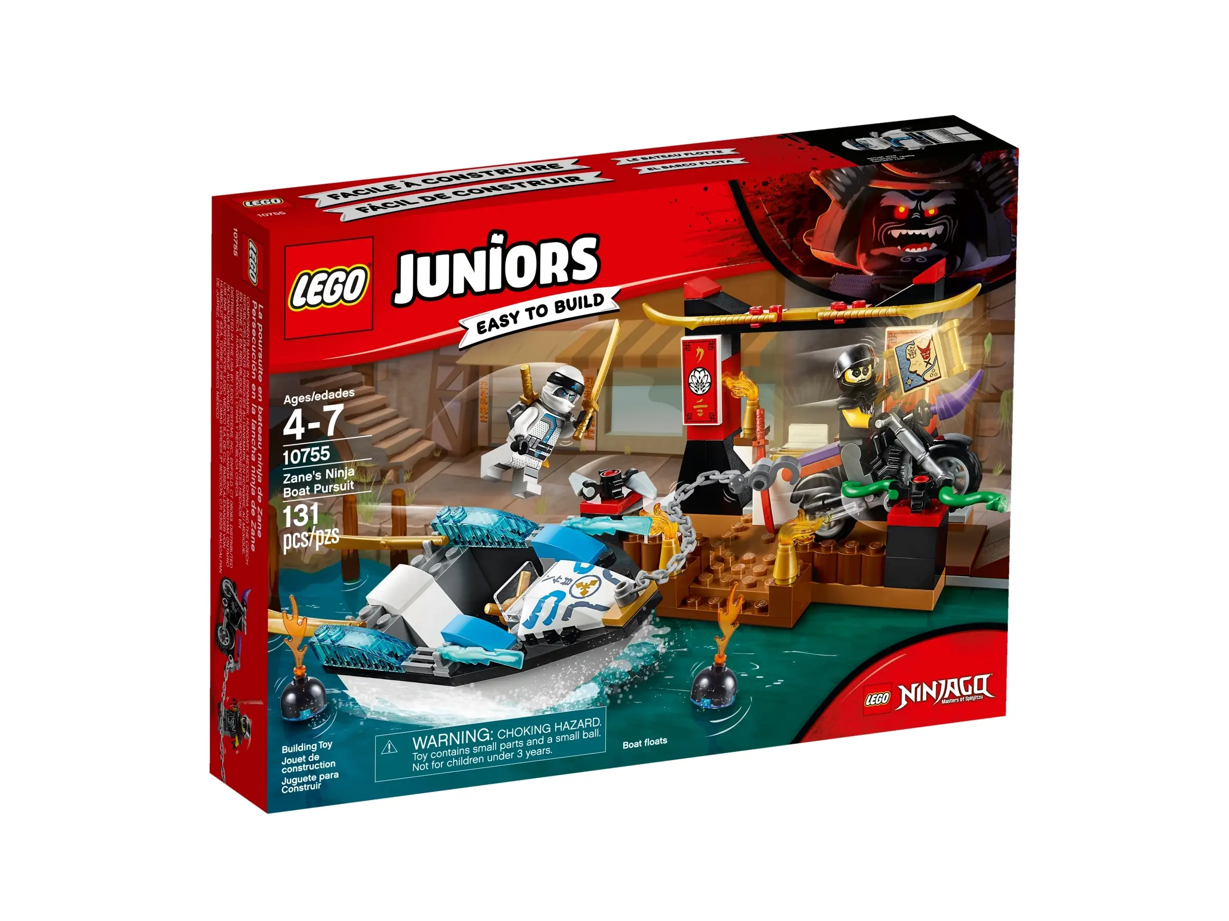 LEGO Juniors Zane's Ninja Boat Pursuit • Set 10755