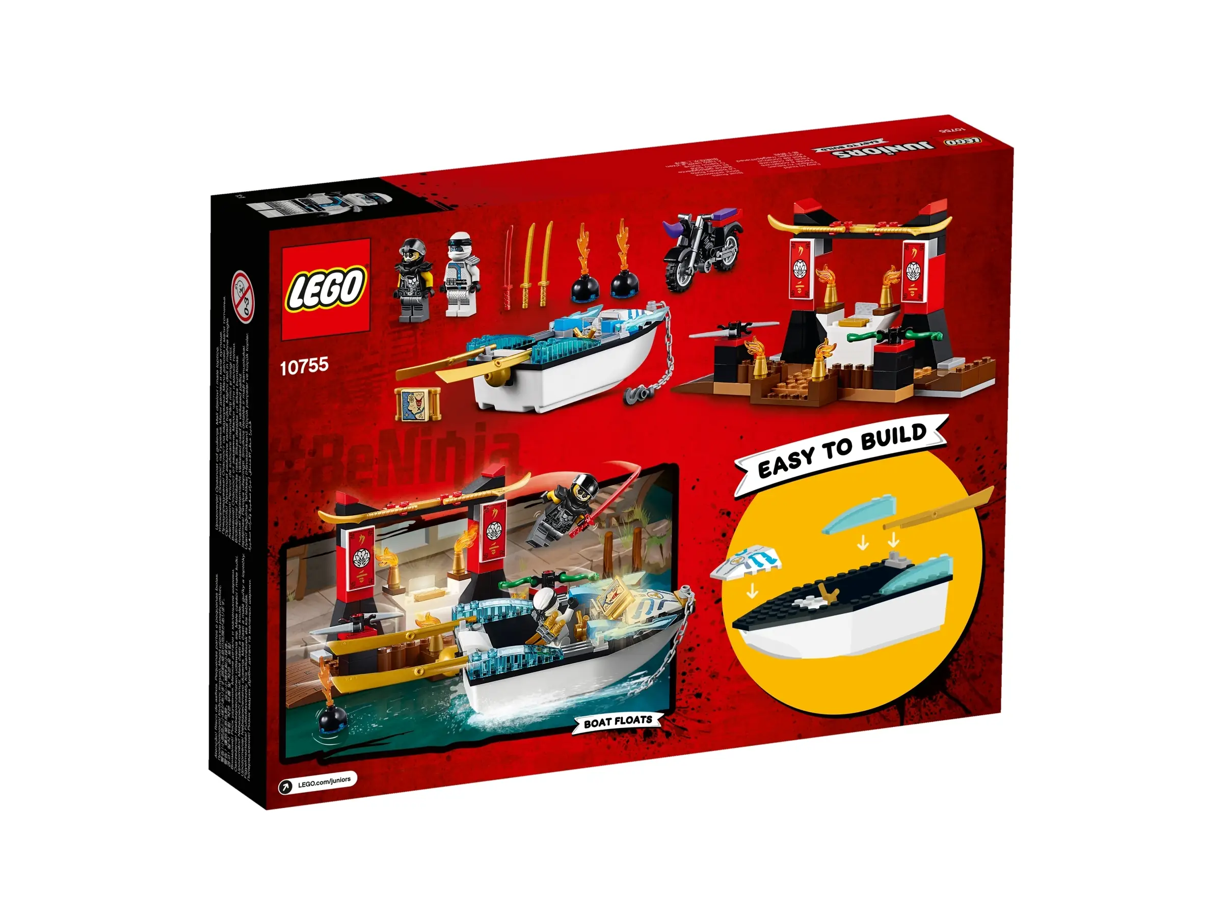 LEGO Juniors Zane's Ninja Boat Pursuit • Set 10755 LEGO Juniors Zane's Ninja Boat Pursuit • Set 10755