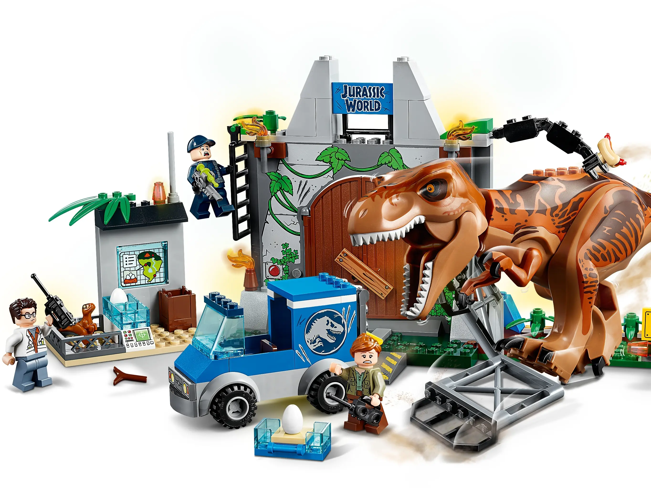 LEGO Juniors Jurassic World rex Breakout • Set 10758