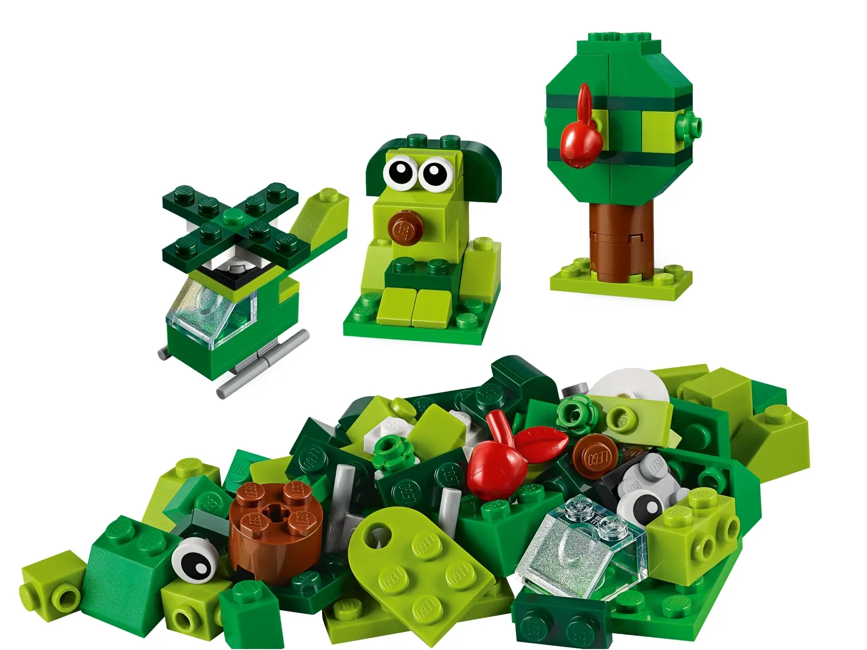LEGO Classic Creative Green Bricks Set 11007 SetDB