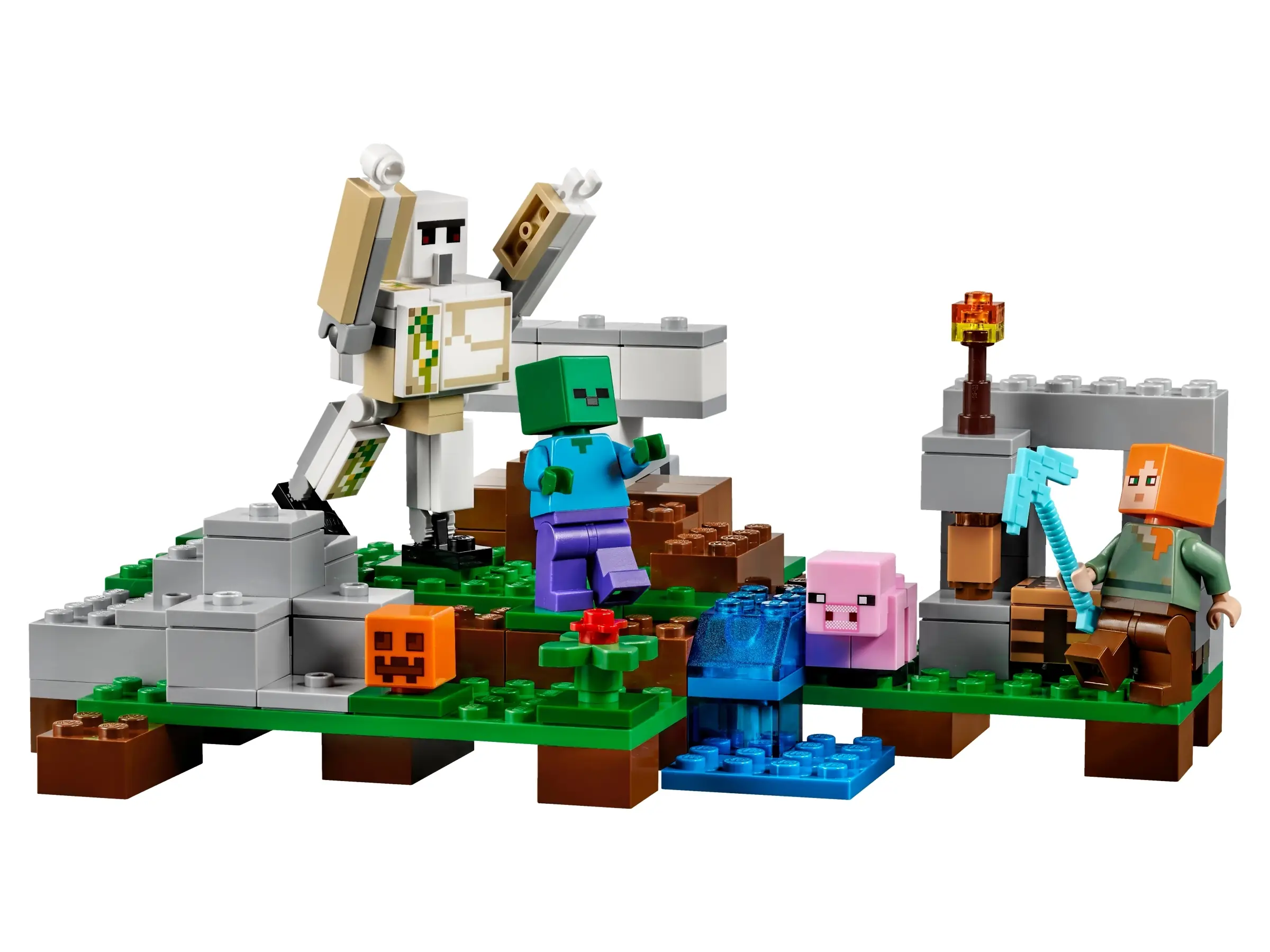 LEGO Minecraft The Iron Golem • Set 21123 • SetDB - Main Image