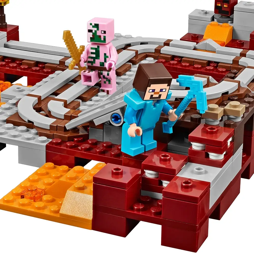 Lego minecraft nether railway online