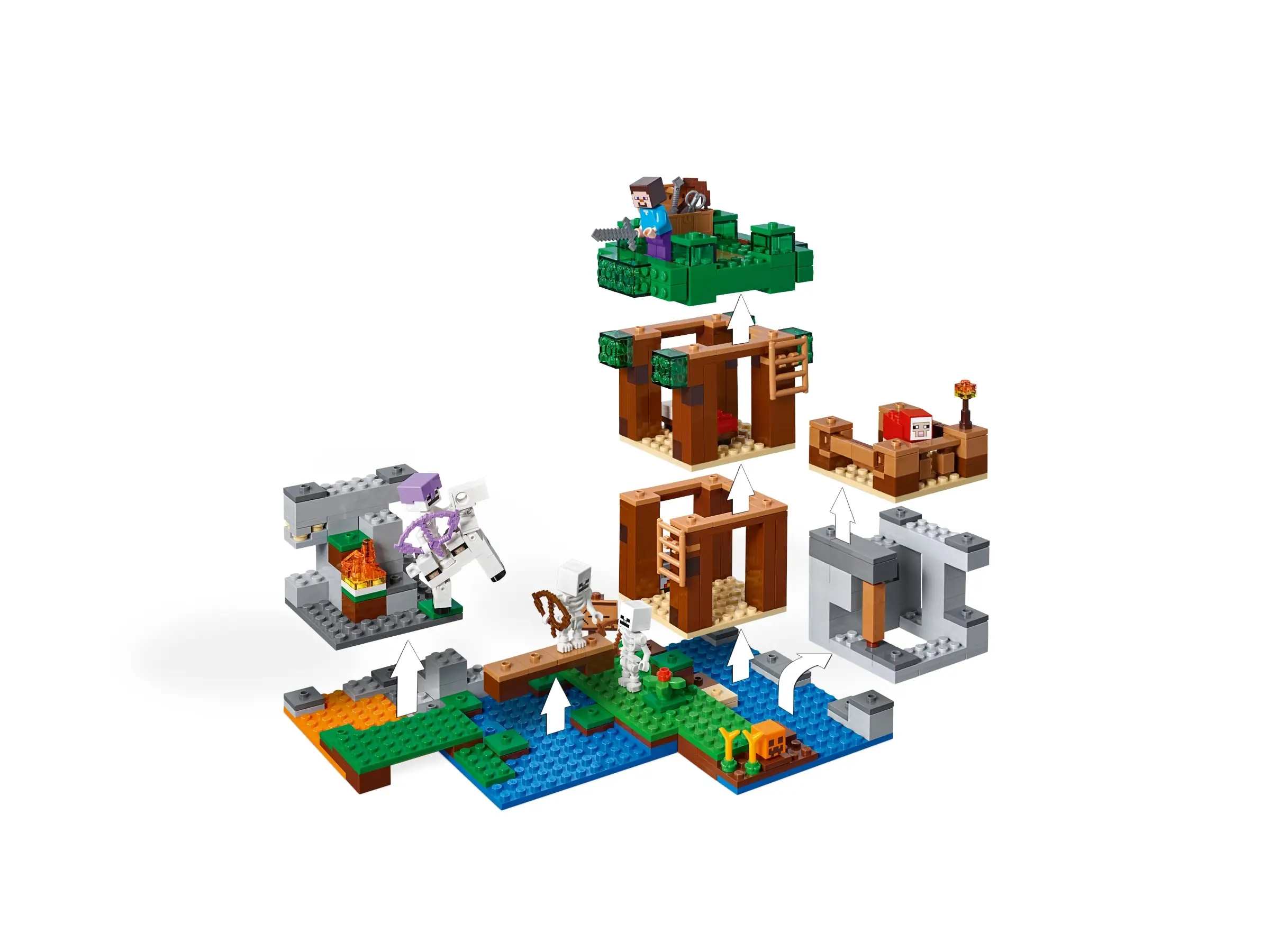 Skeleton attack lego minecraft sale