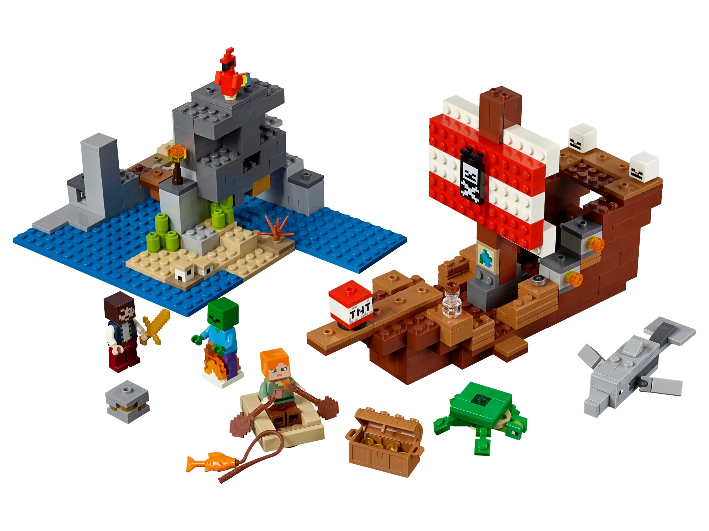 LEGO Minecraft The Pirate Ship Adventure • Set 21152 • SetDB