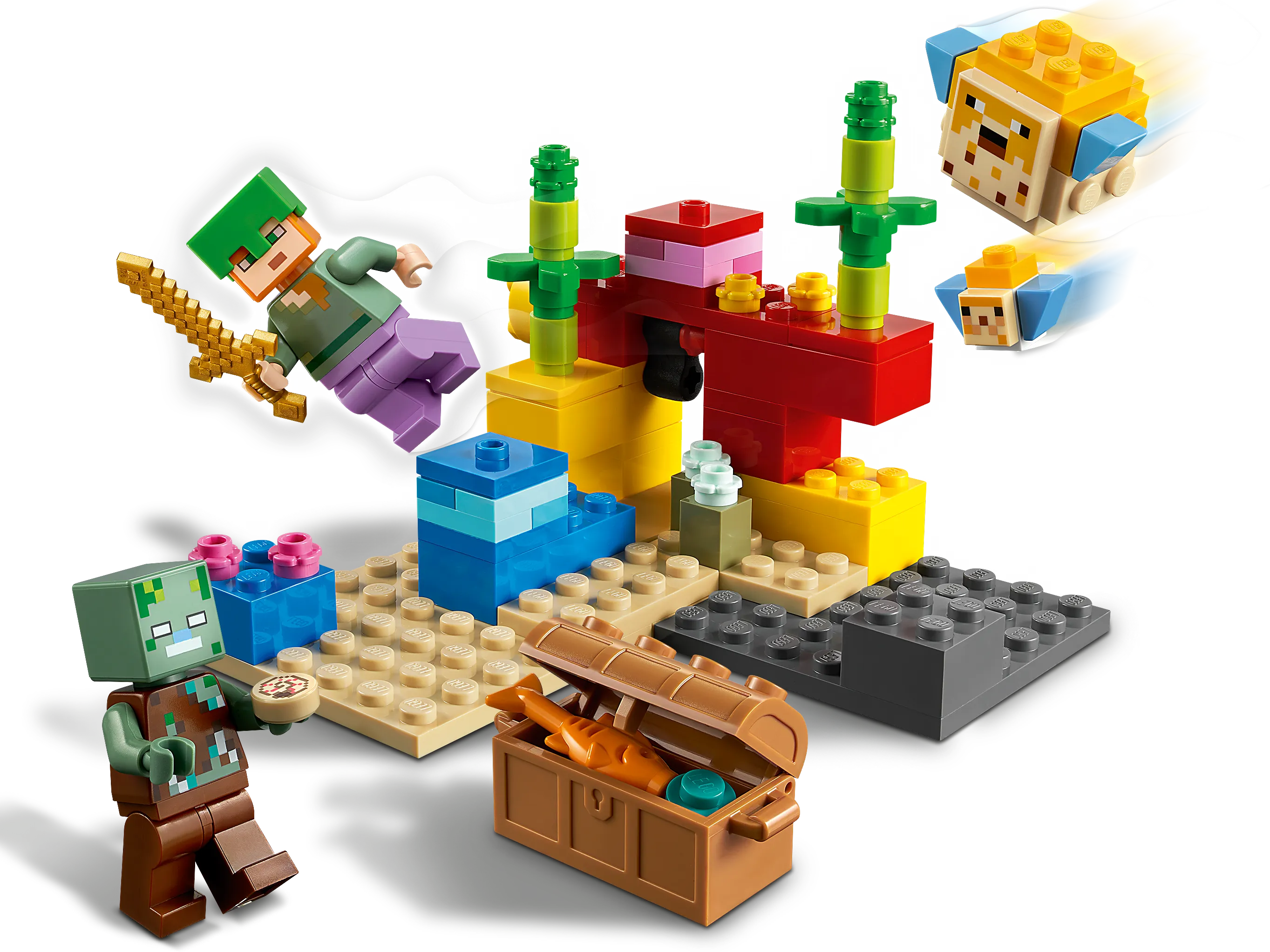 Lego 21164 Lego Minecraft Coral Reef 2021 LEGO Minecraft The Coral
