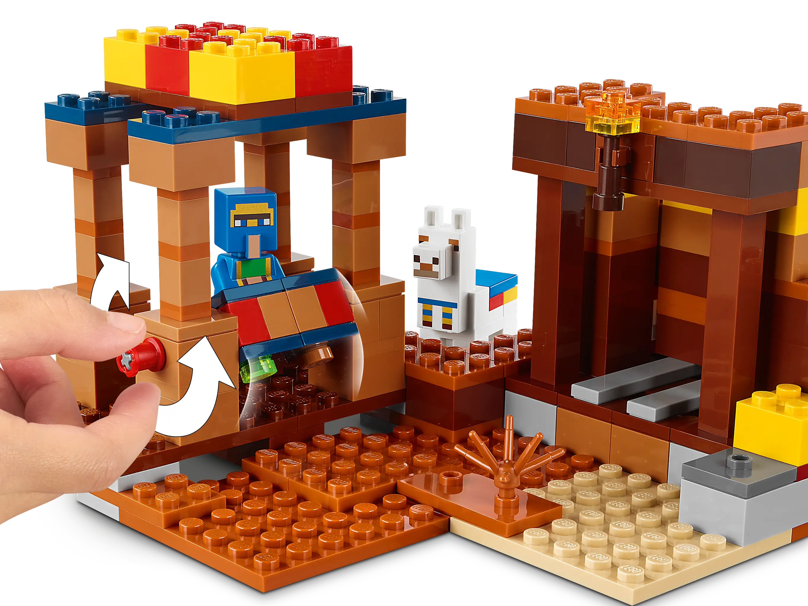 Wandering Trader Lego Trading Post Minecraft Lego Minecraft 21167