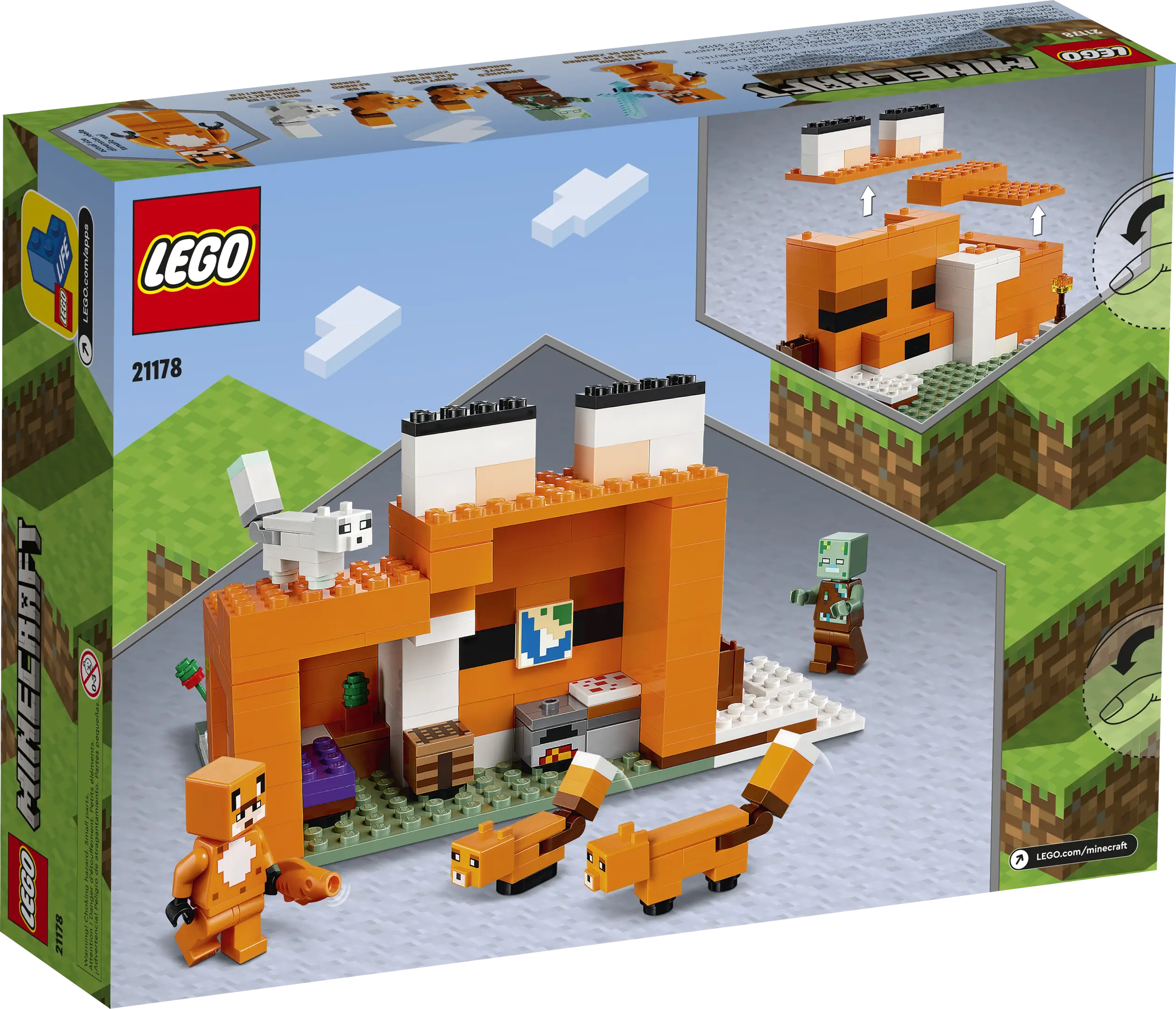 LEGO Minecraft The Fox Lodge • Set 21178 • SetDB