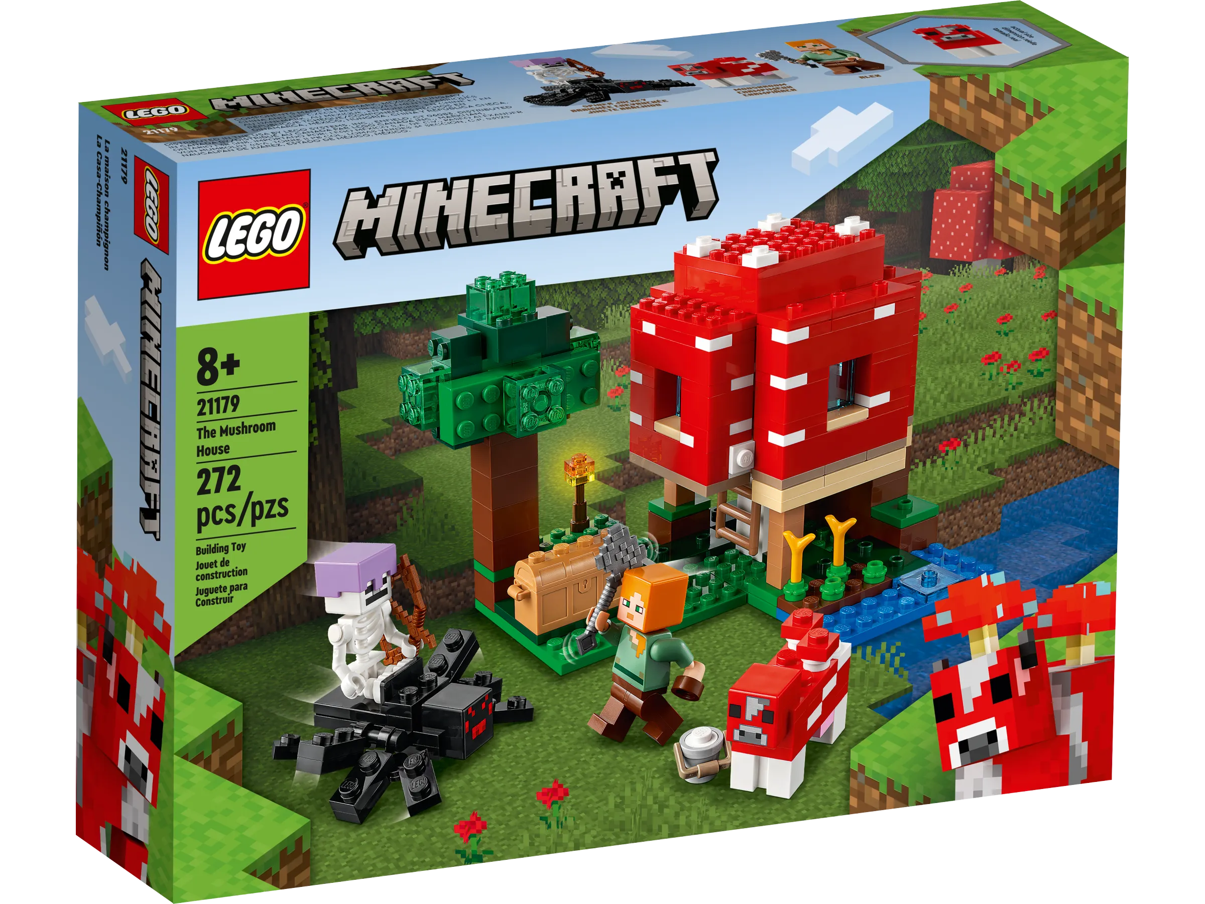LEGO Minecraft The Mushroom House • Set 21179 • SetDB