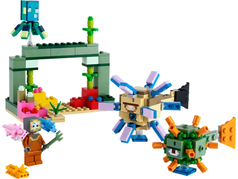【り】4点セット LEGO Minecraft The Guardian Battle • Set 21180 • SetDB
