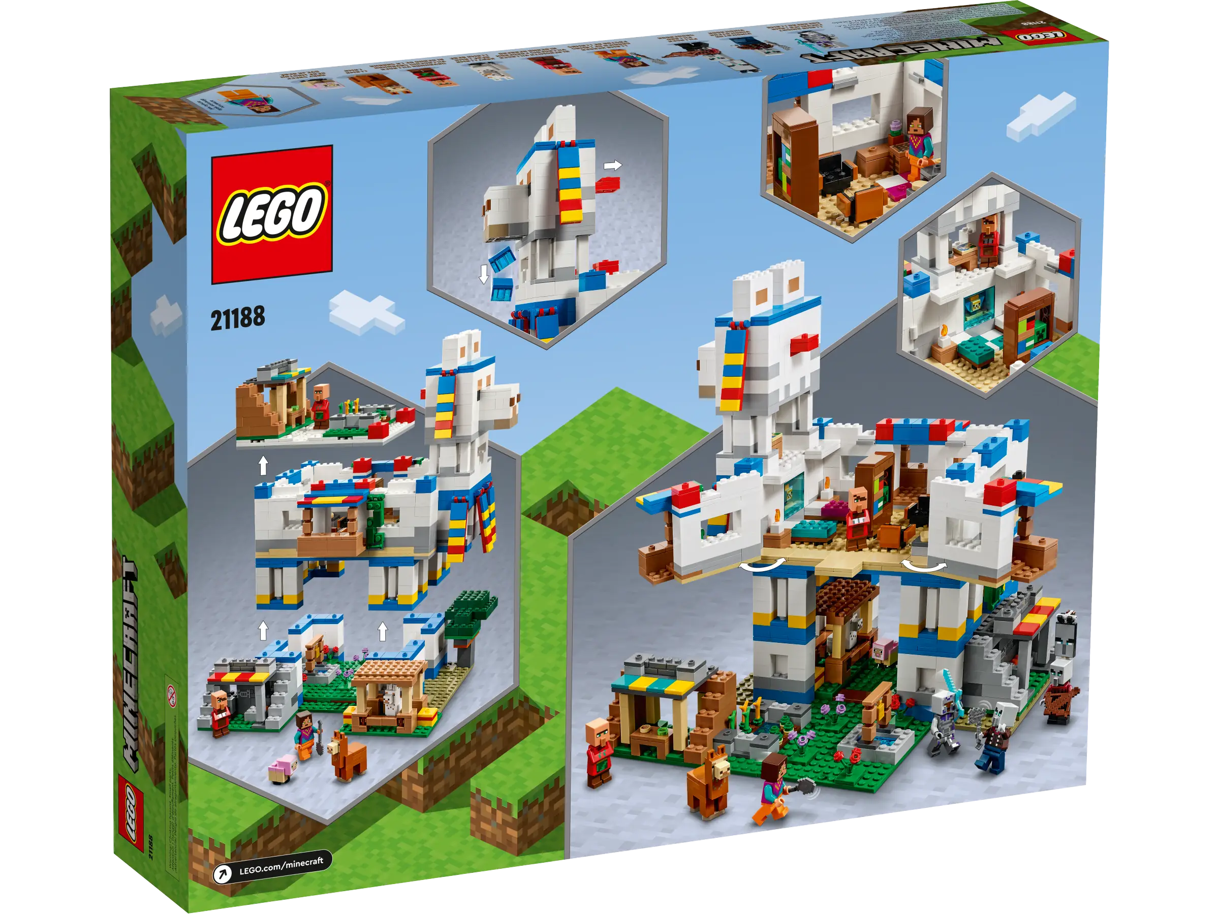 Lego Village De Lego De Minecraft LEGO Minecraft The Llama Village