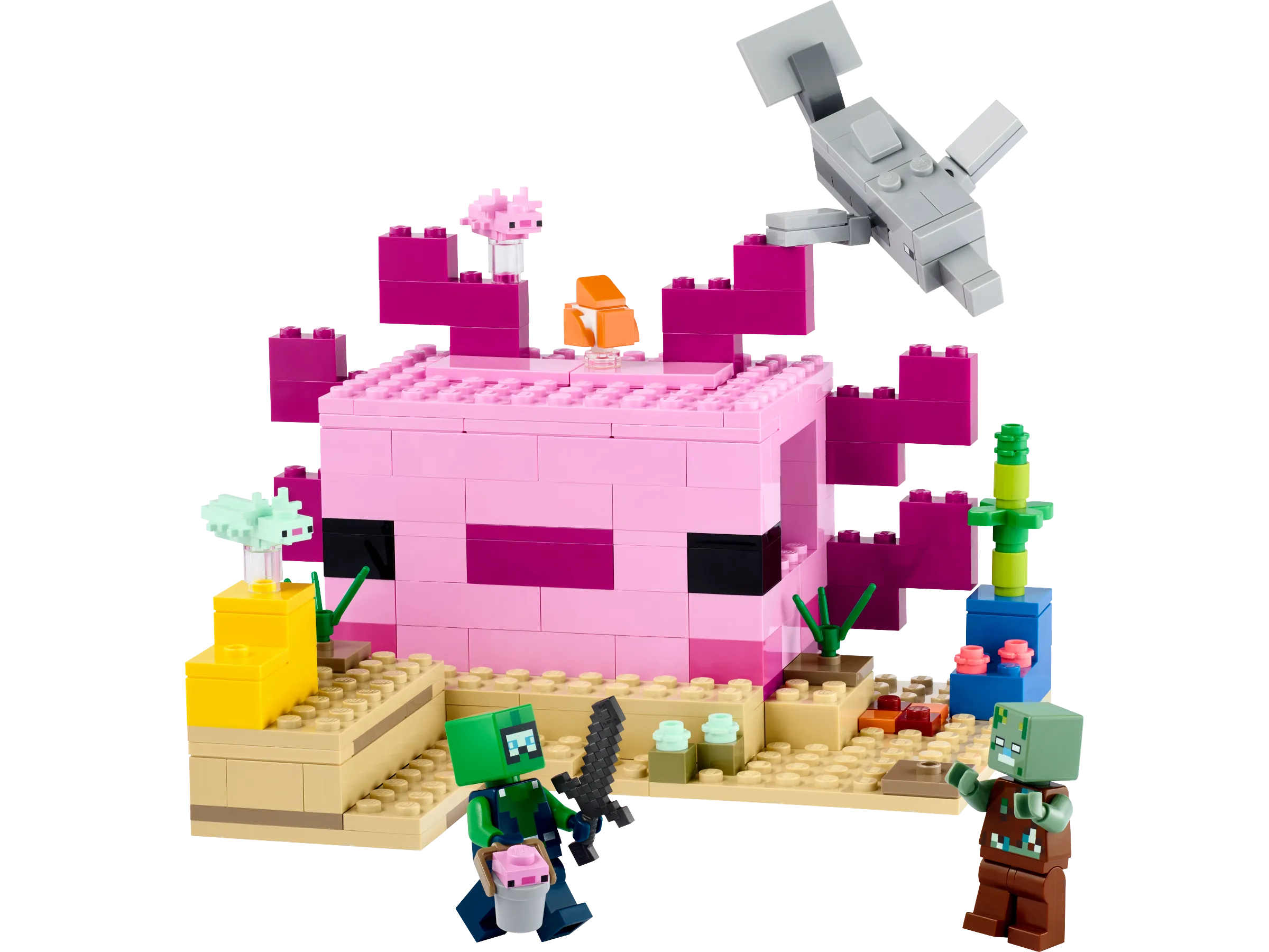 LEGO Minecraft The Axolotl House Set 21247 SetDB