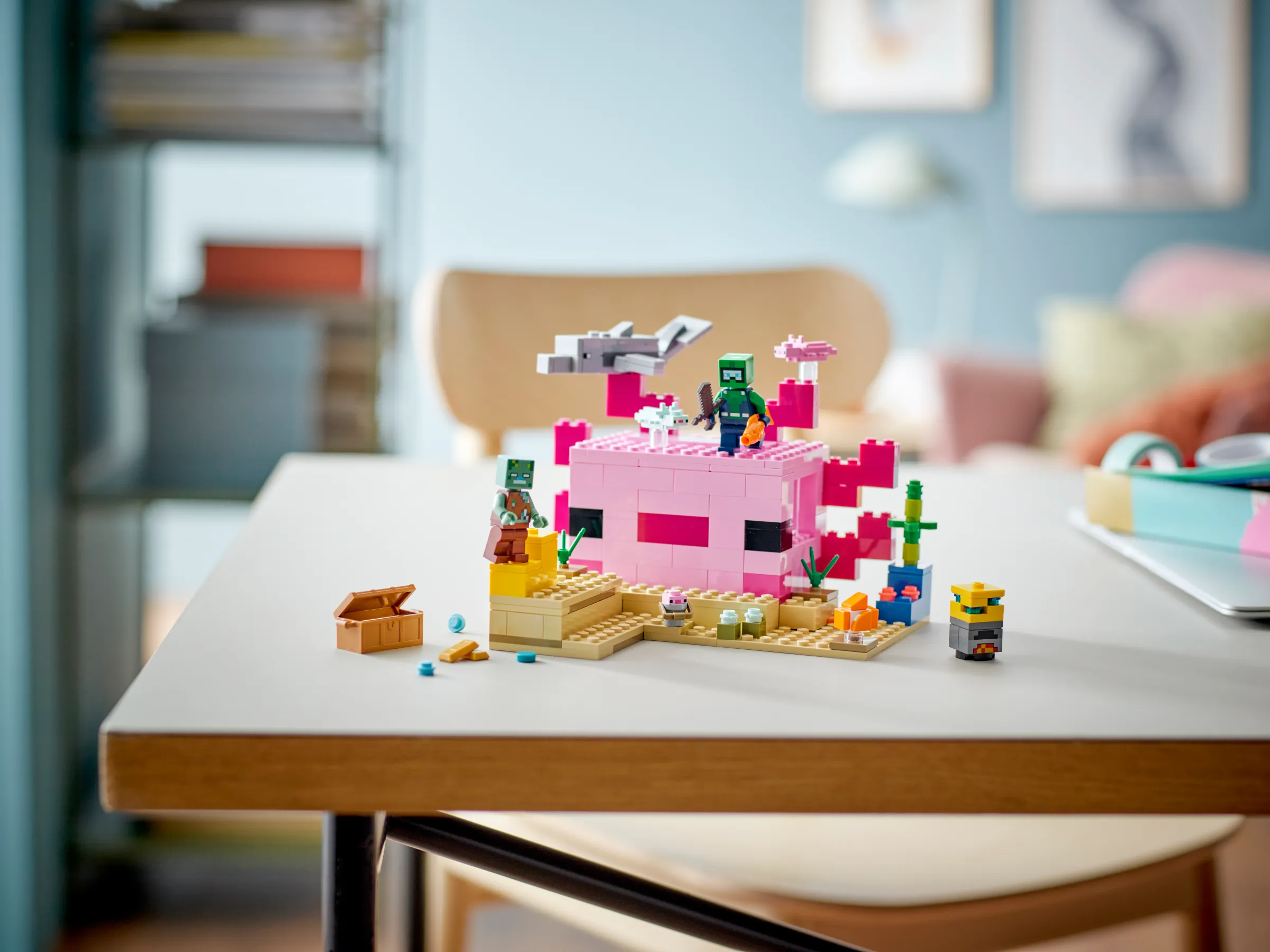ステラルー LEGO Minecraft The Axolotl House • Set 21247 • SetDB