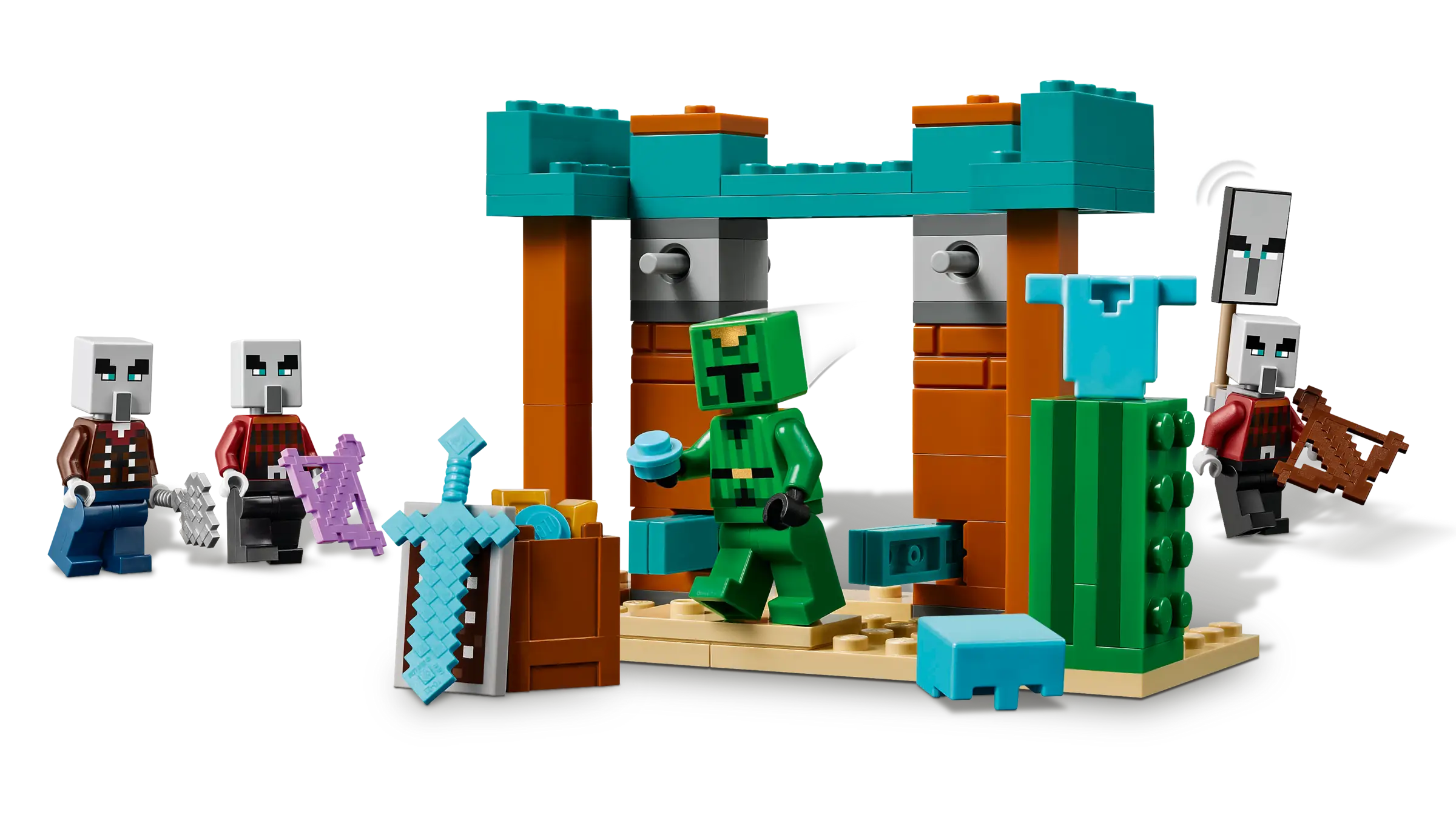 LEGO Minecraft The Illager Desert Patrol  Set 21267  SetDB