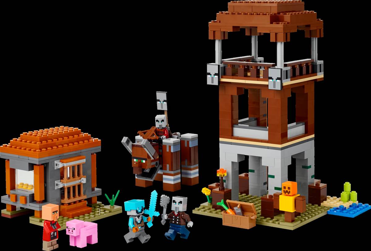 LEGO Minecraft The Pillager Outpost and Ravager • Set 21278