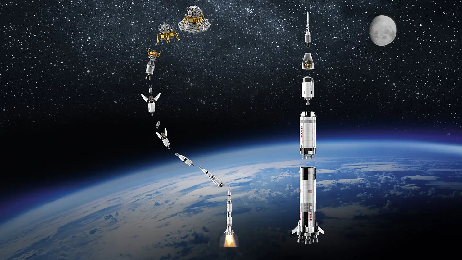 すとほわ LEGO Ideas LEGO NASA Apollo Saturn V • Set 21309 • SetDB