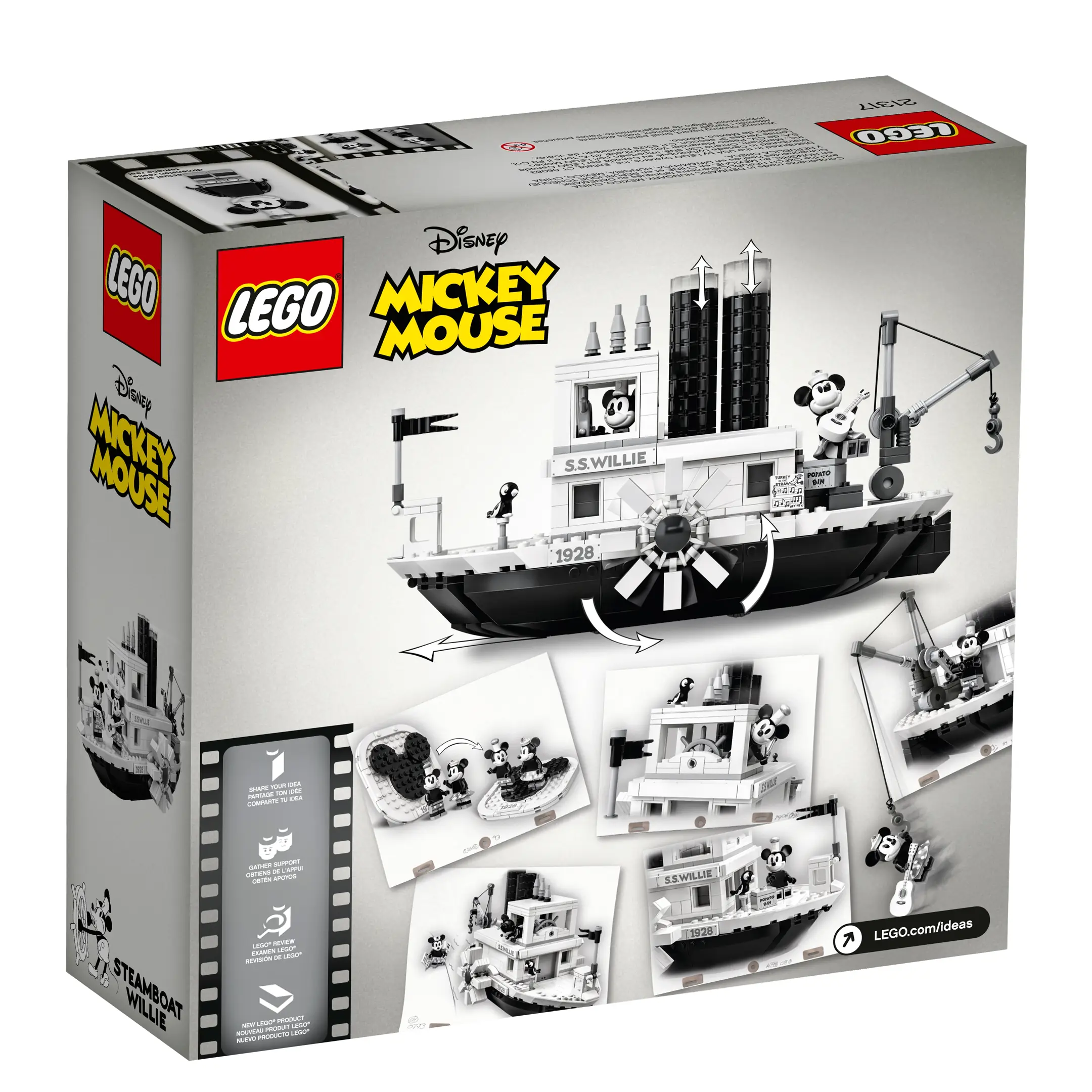 LEGO Disney Ideas Steamboat Willie • Set 21317 • SetDB