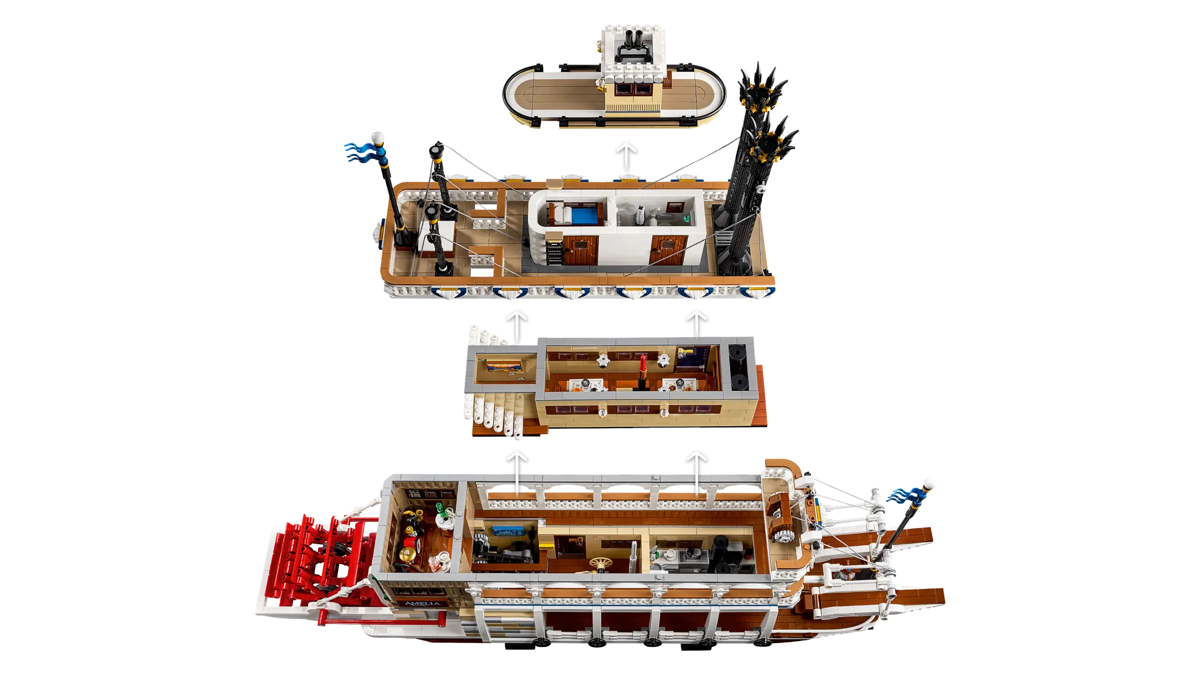 LEGO Ideas River Steamboat • Set 21356 • SetDB