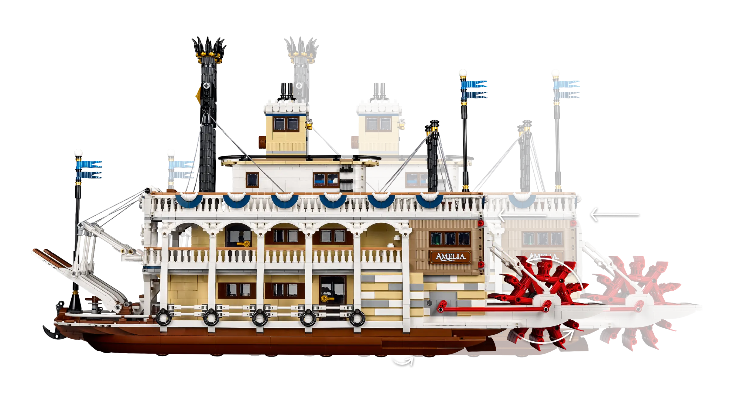 LEGO Ideas River Steamboat • Set 21356 • SetDB