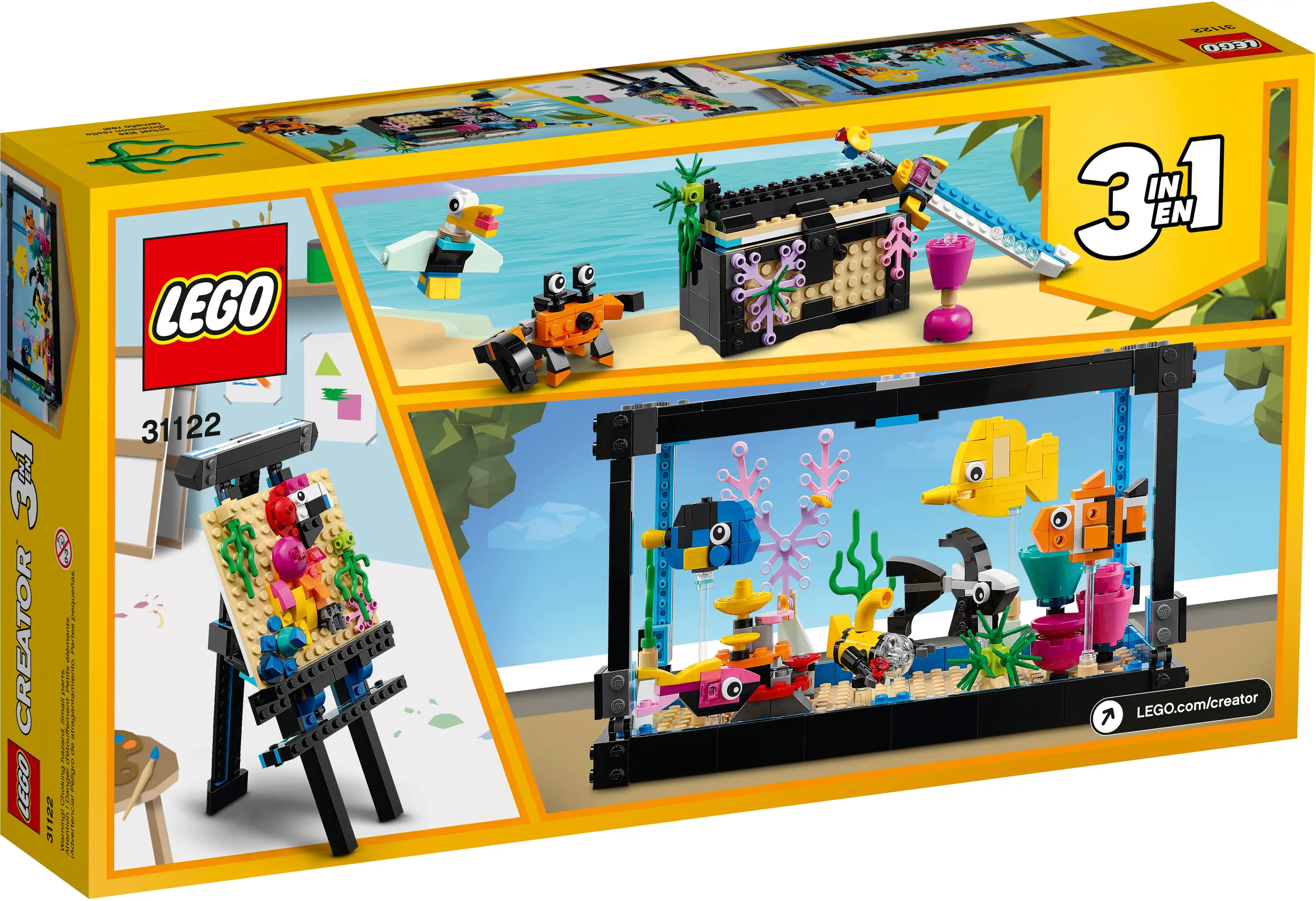LEGO Creator Fish Tank • Set 31122 • SetDB • Merlins Bricks