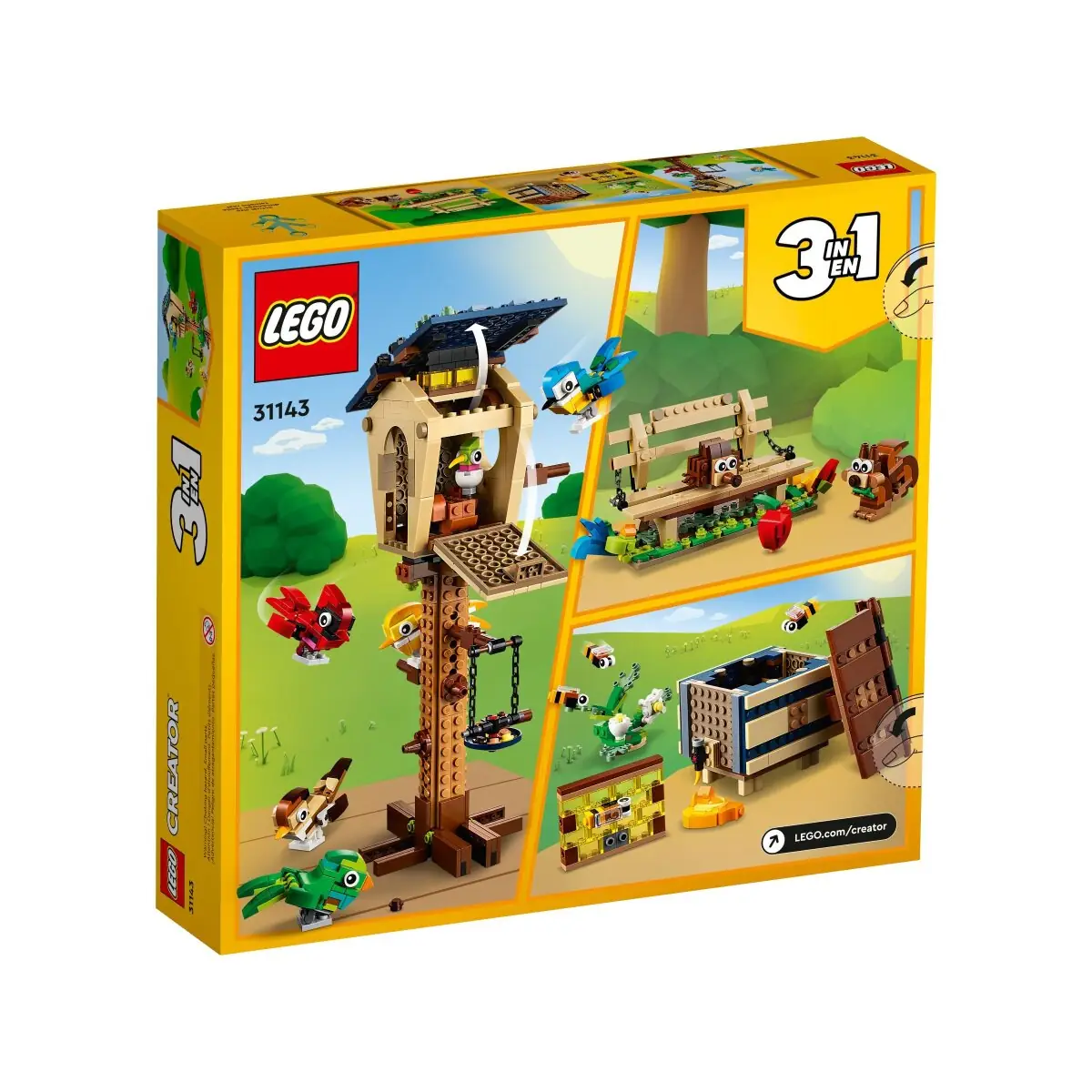 LEGO Creator Birdhouse • Set 31143 • SetDB • Merlins Bricks