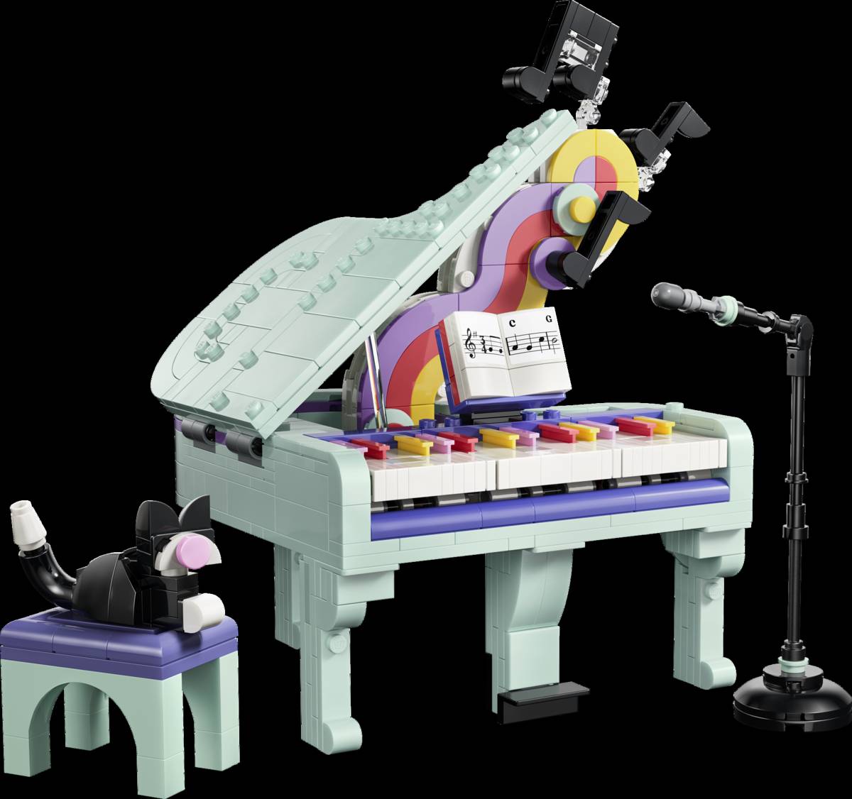 LEGO Creator Music Decor Piano with Cat • Set 31392 • SetDB