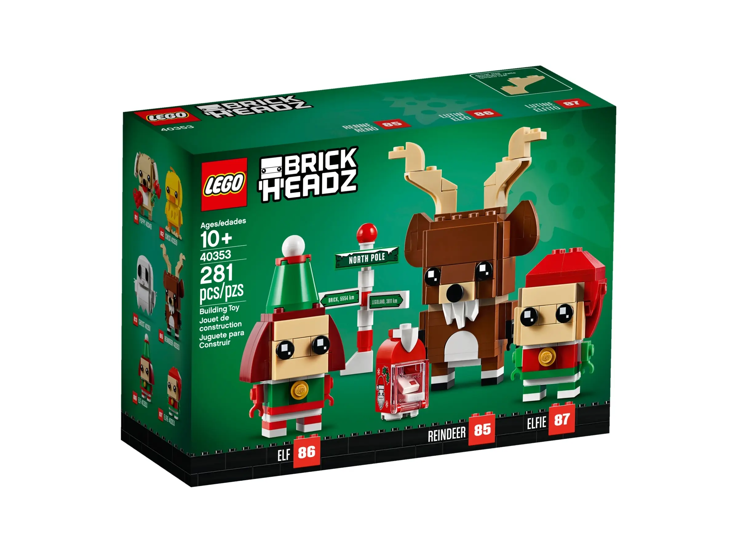 LEGO BrickHeadz Reindeer, Elf and Elfie • Set 40353 • SetDB