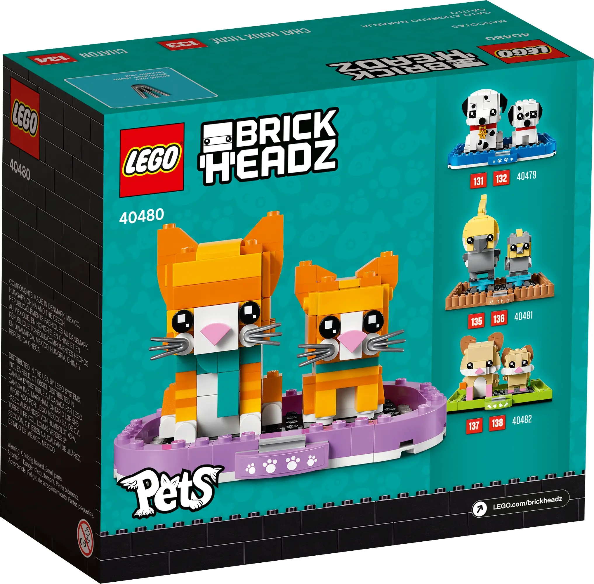 LEGO BrickHeadz Ginger Tabby • Set 40480 • SetDB