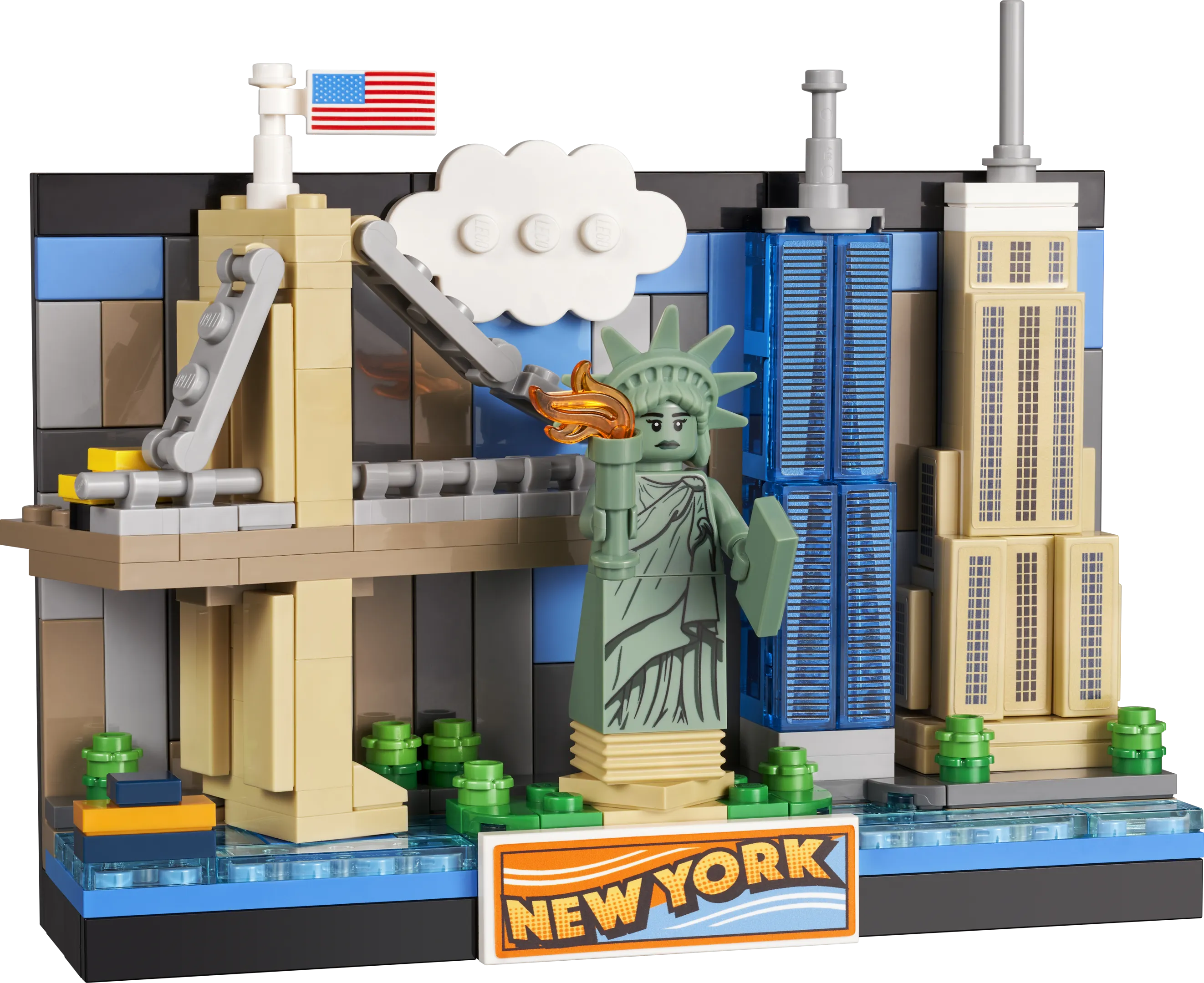 Lego Empire State order Building and Statue of Liberty