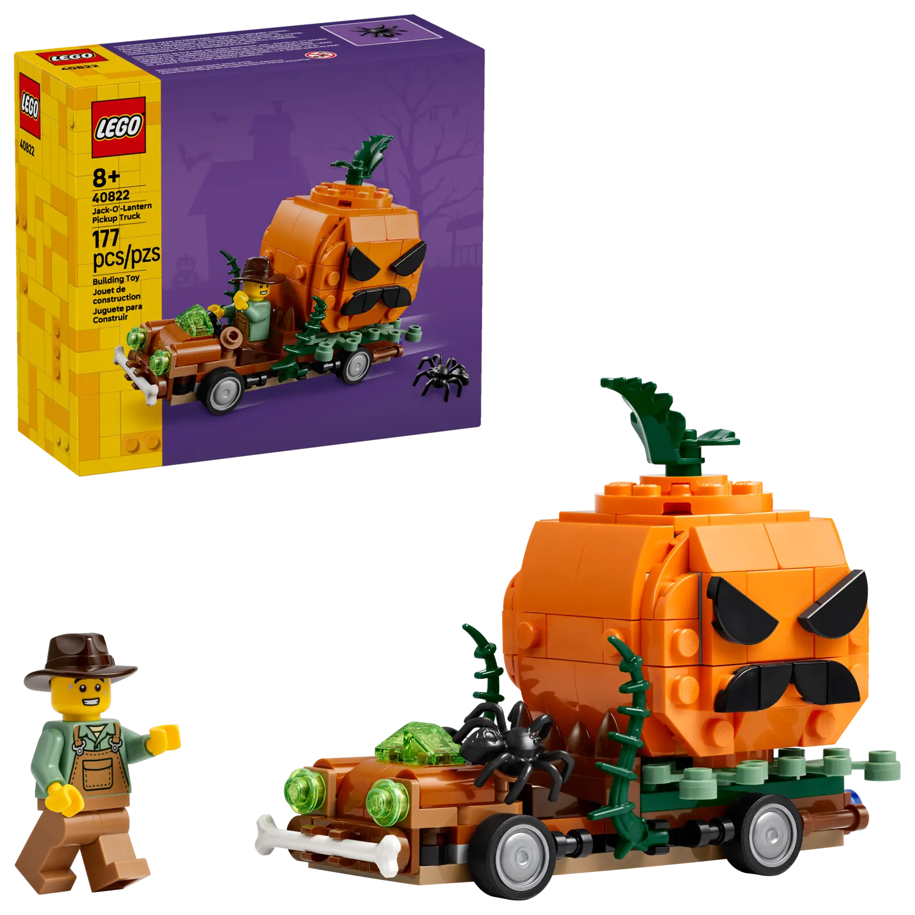 LEGO Holiday Jack-O'-Lantern Pickup Truck • Set 40822