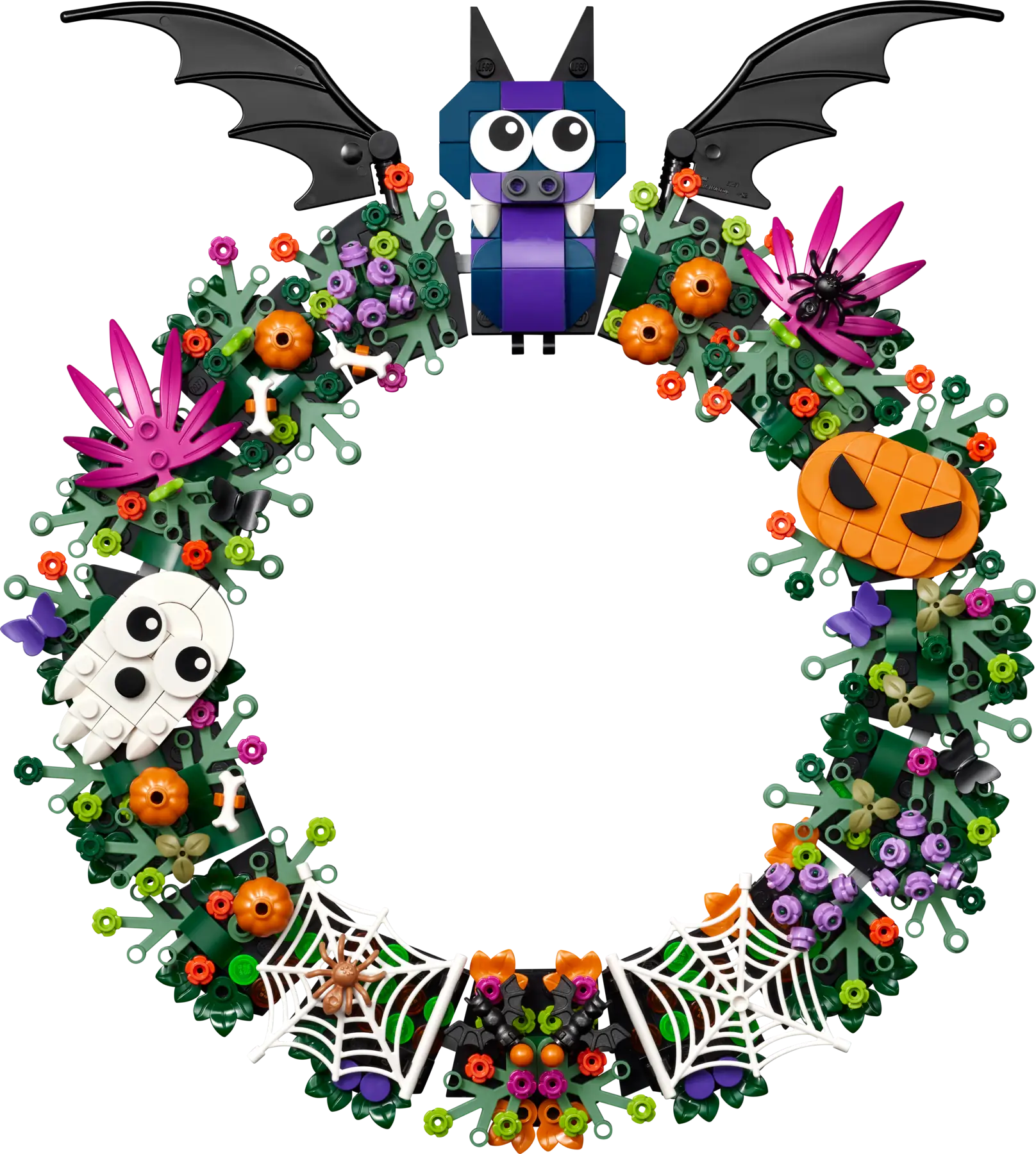 おくらいりHALLOWEEN2024 LEGO Halloween Wreath • Set 40825 • SetDB • Merlins Bricks
