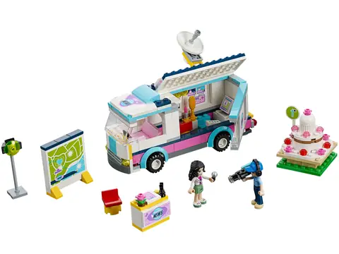 ぷり LEGO Friends Heartlake News Van • Set 41056 • SetDB