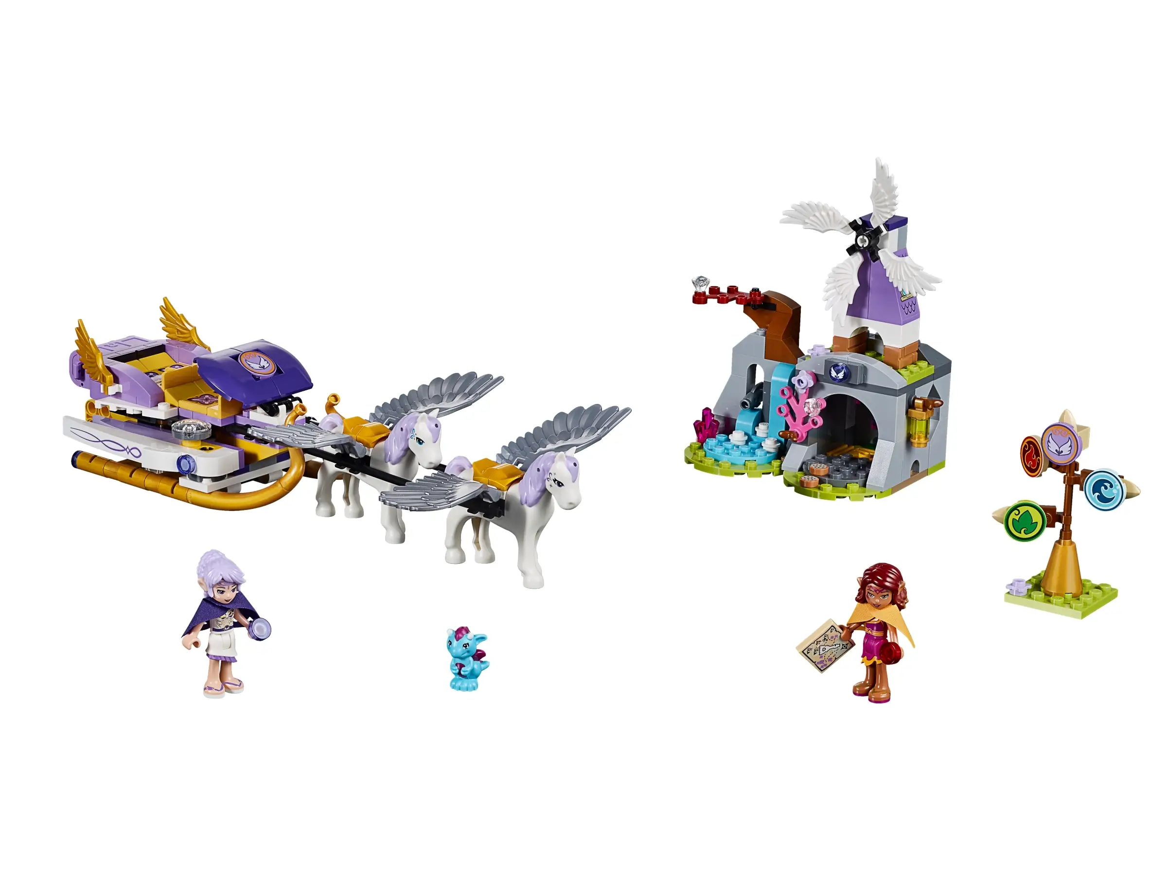LEGO Elves Aira's Pegasus Sleigh • Set 41077 • SetDB