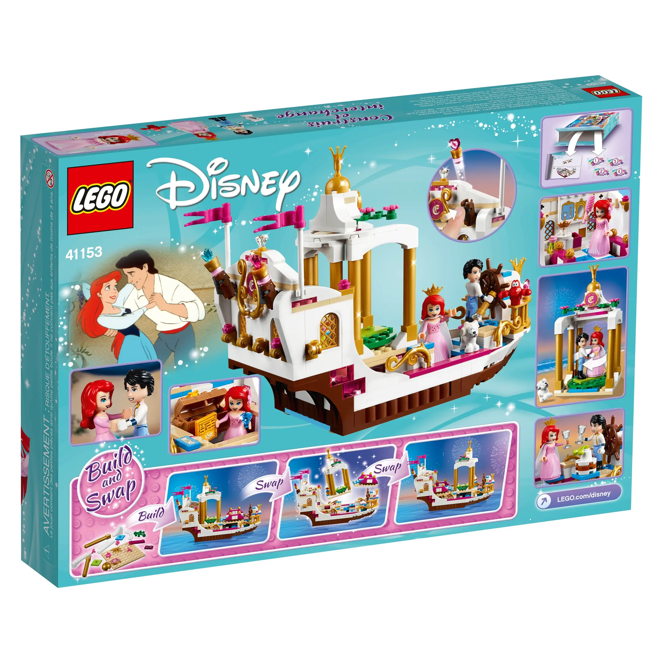 LEGO Disney Ariel's Royal Celebration Boat • Set 41153