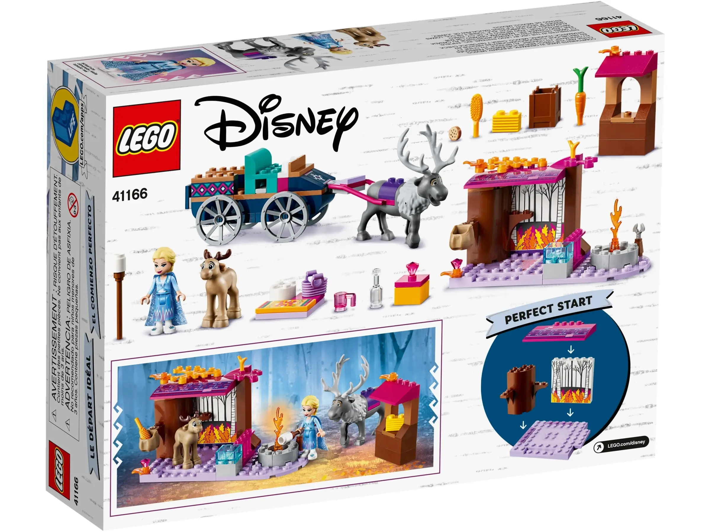 LEGO Disney Elsa s Wagon Adventure Set 41166 SetDB