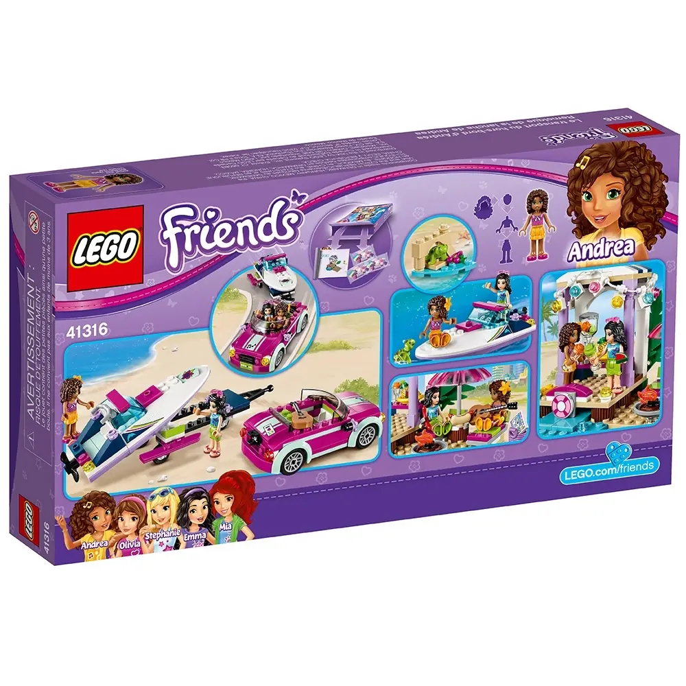 LEGO Friends Andrea's Speedboat Transporter • Set 41316