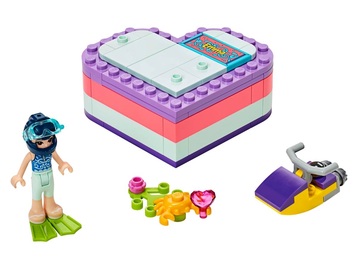 LEGO Friends Emma's Summer Heart Box • Set 41385 • SetDB