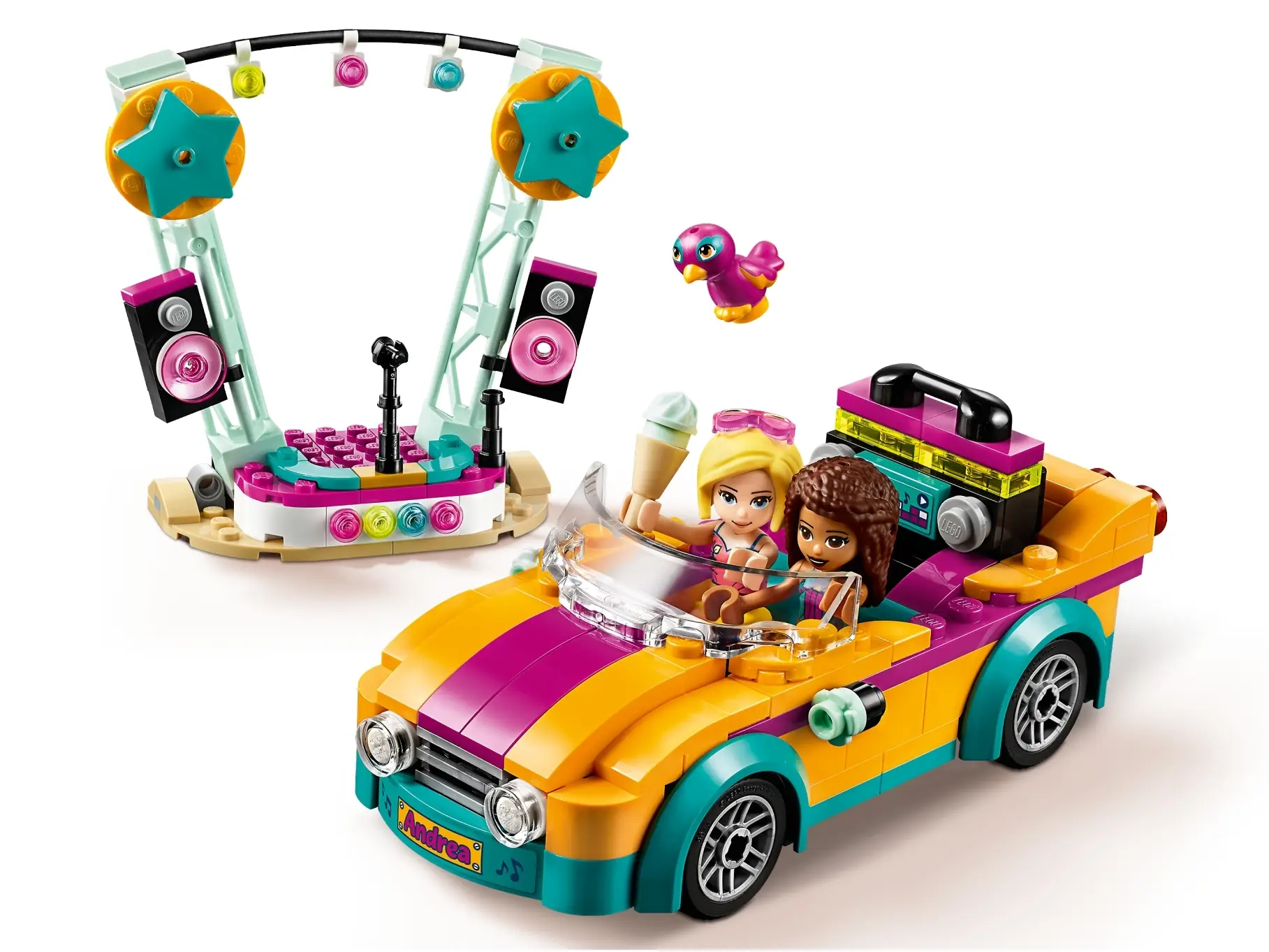 LEGO Friends Andrea's Car Stage • Set 41390