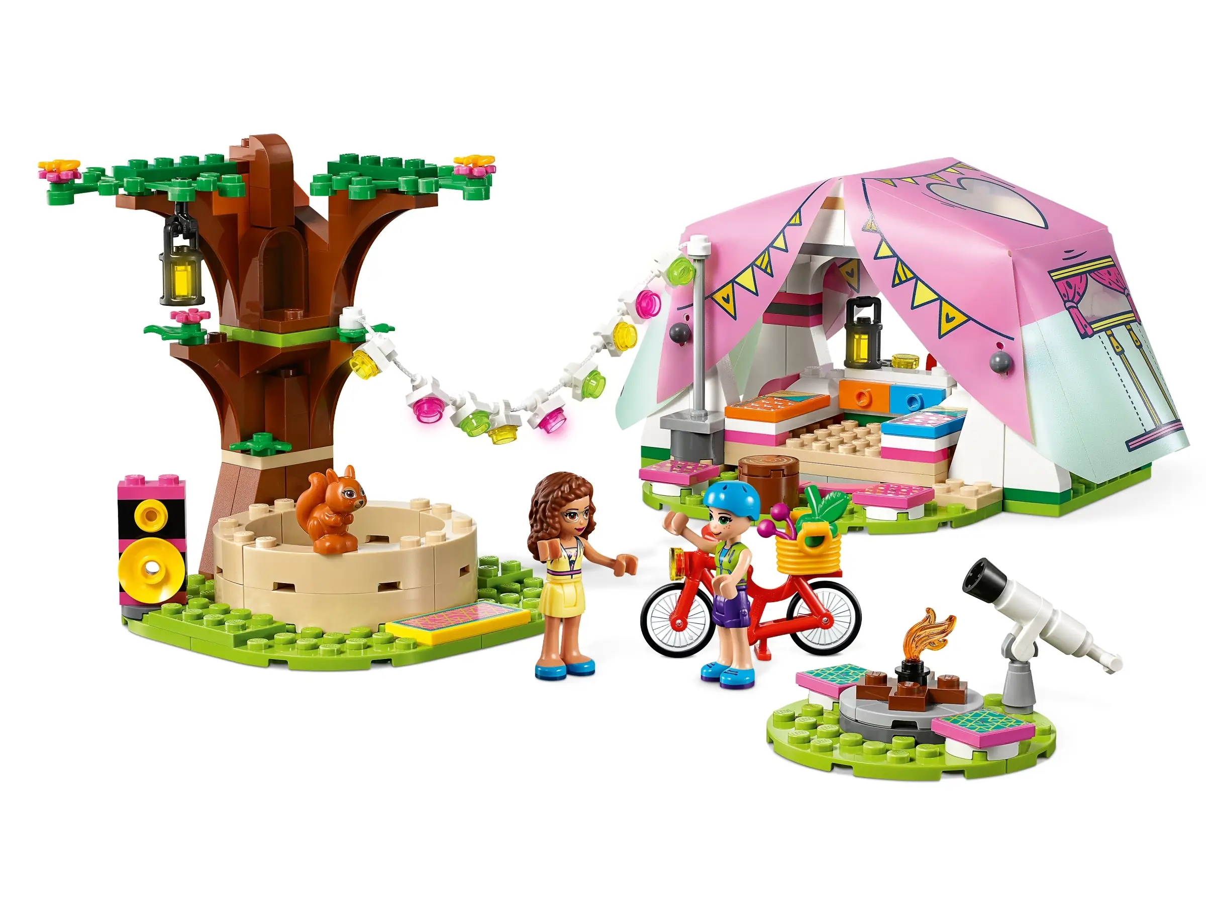 Lego 41392 friends nature glamping outdoor adventure playset with tent and olivia and mia mini dolls hotsell