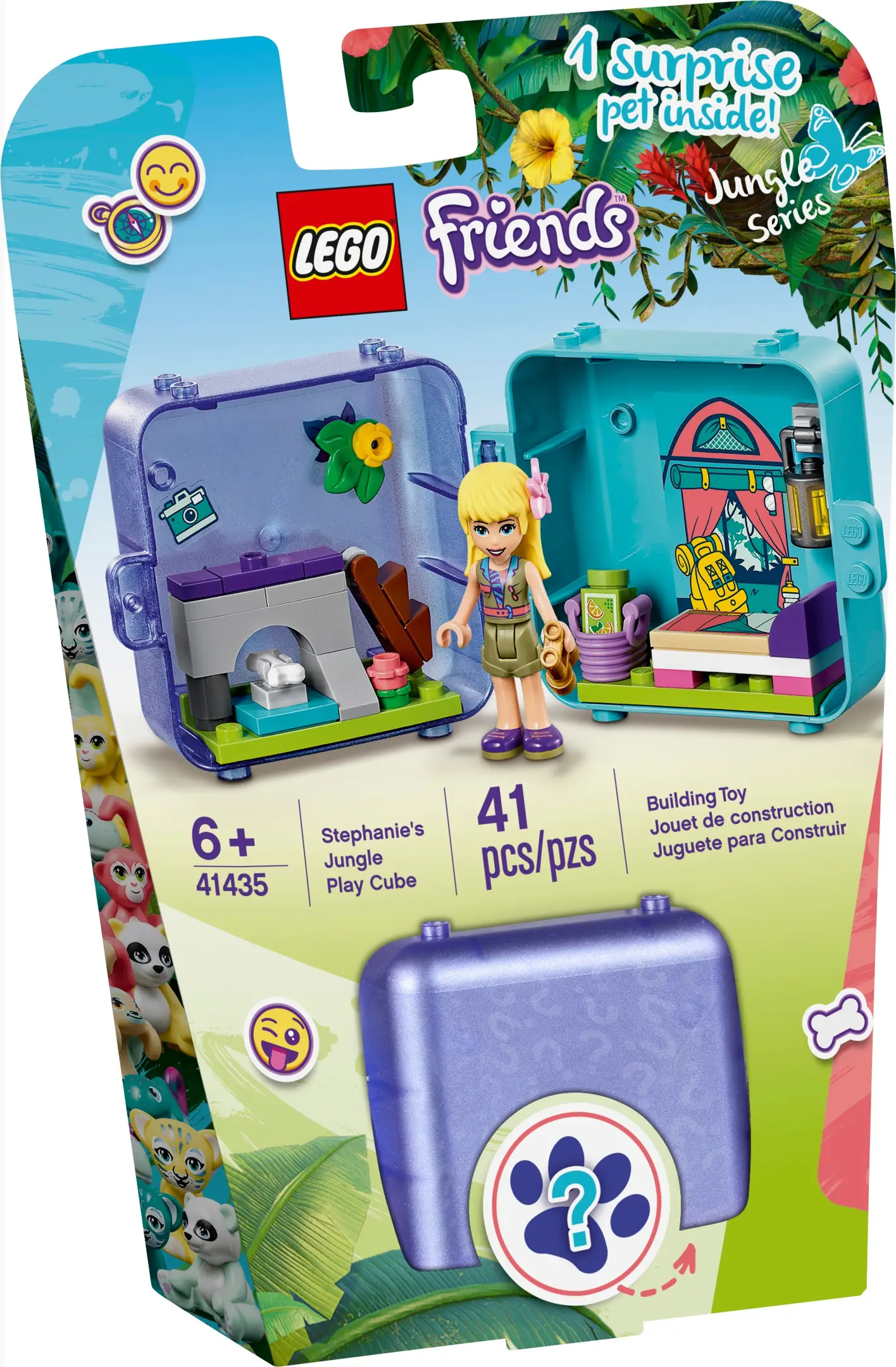 LEGO Friends Stephanie s Jungle Play Cube Set 41435