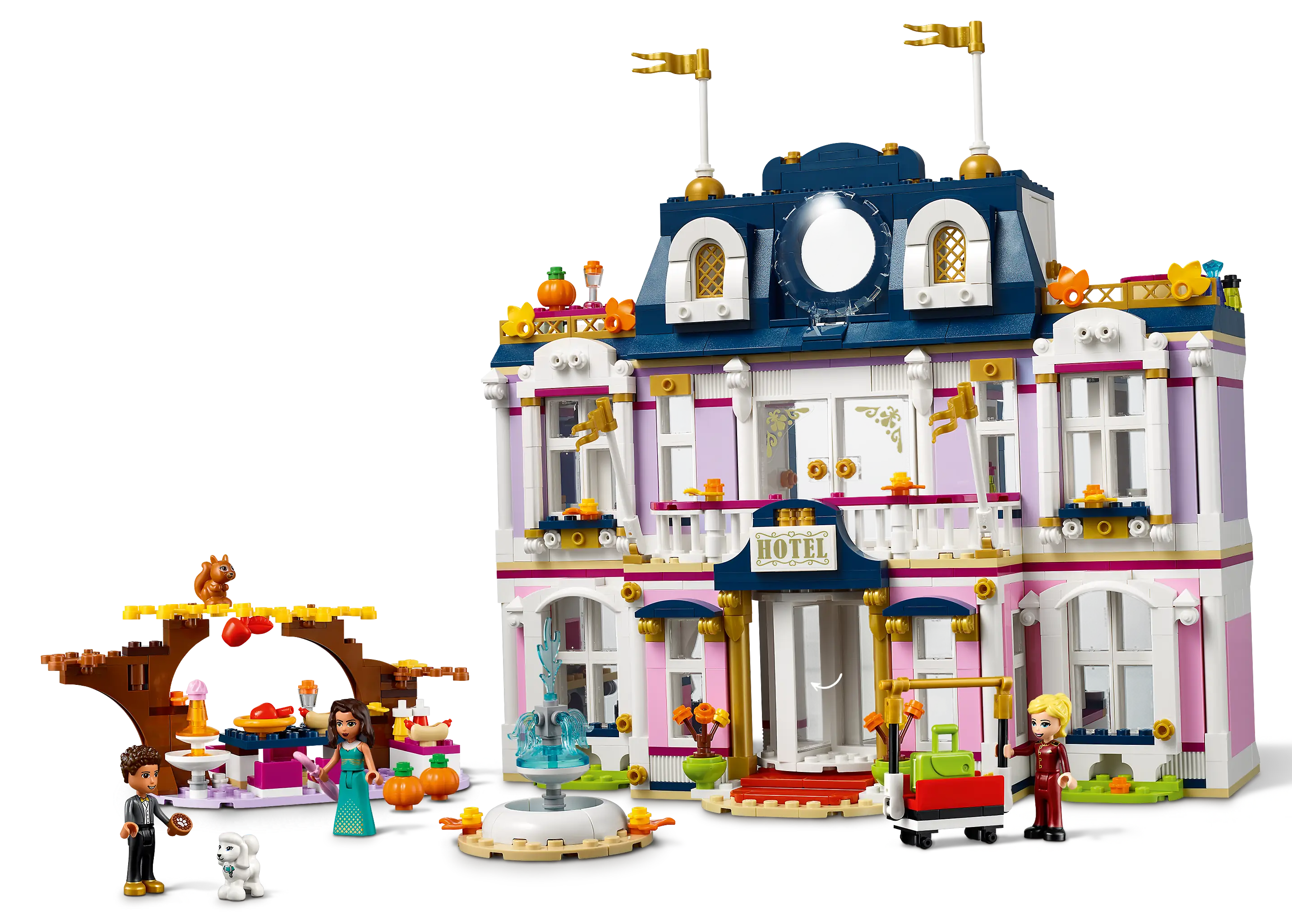 Friends Heartlake City Grand Hotel sold 41684 Building Kit; Includes Emma, Steph