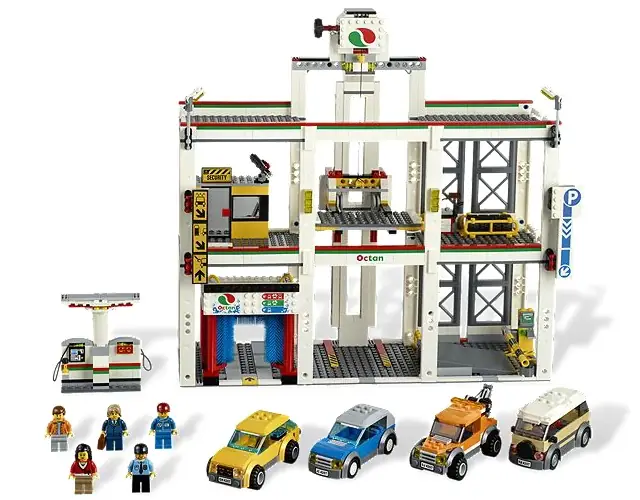 Ｎげージフルセット LEGO City Garage • Set 4207 • SetDB • Merlins Bricks