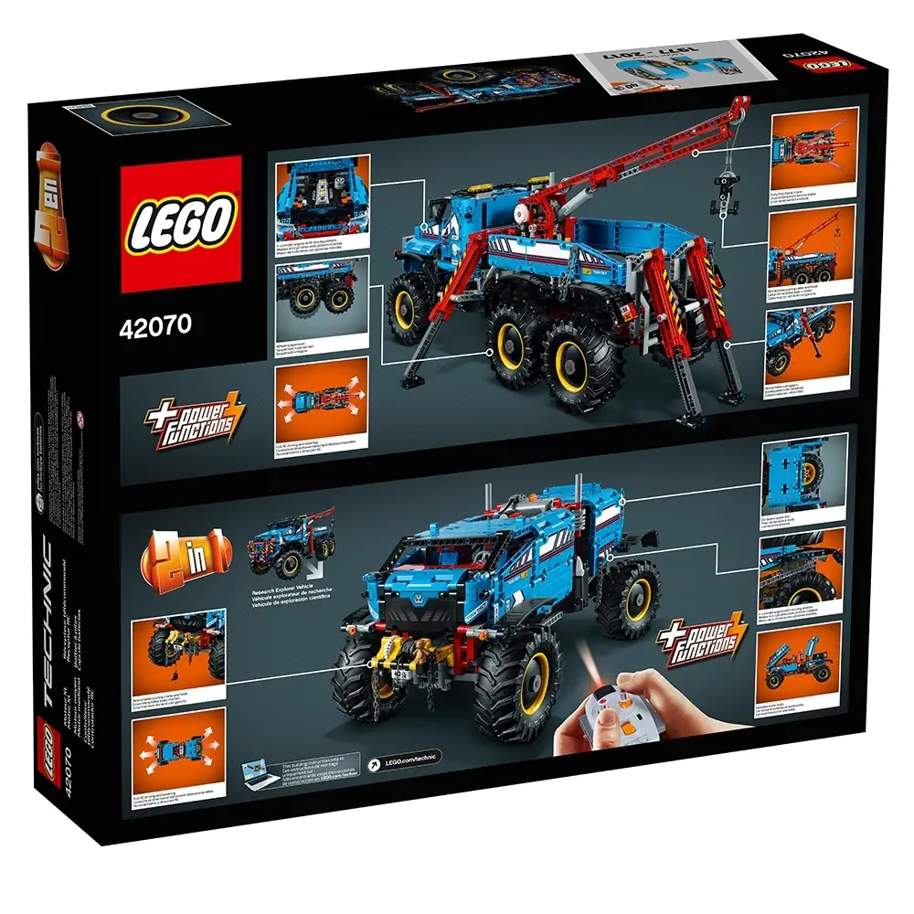 LEGO Technic 6x6 All Terrain Tow Truck Set 42070 SetDB