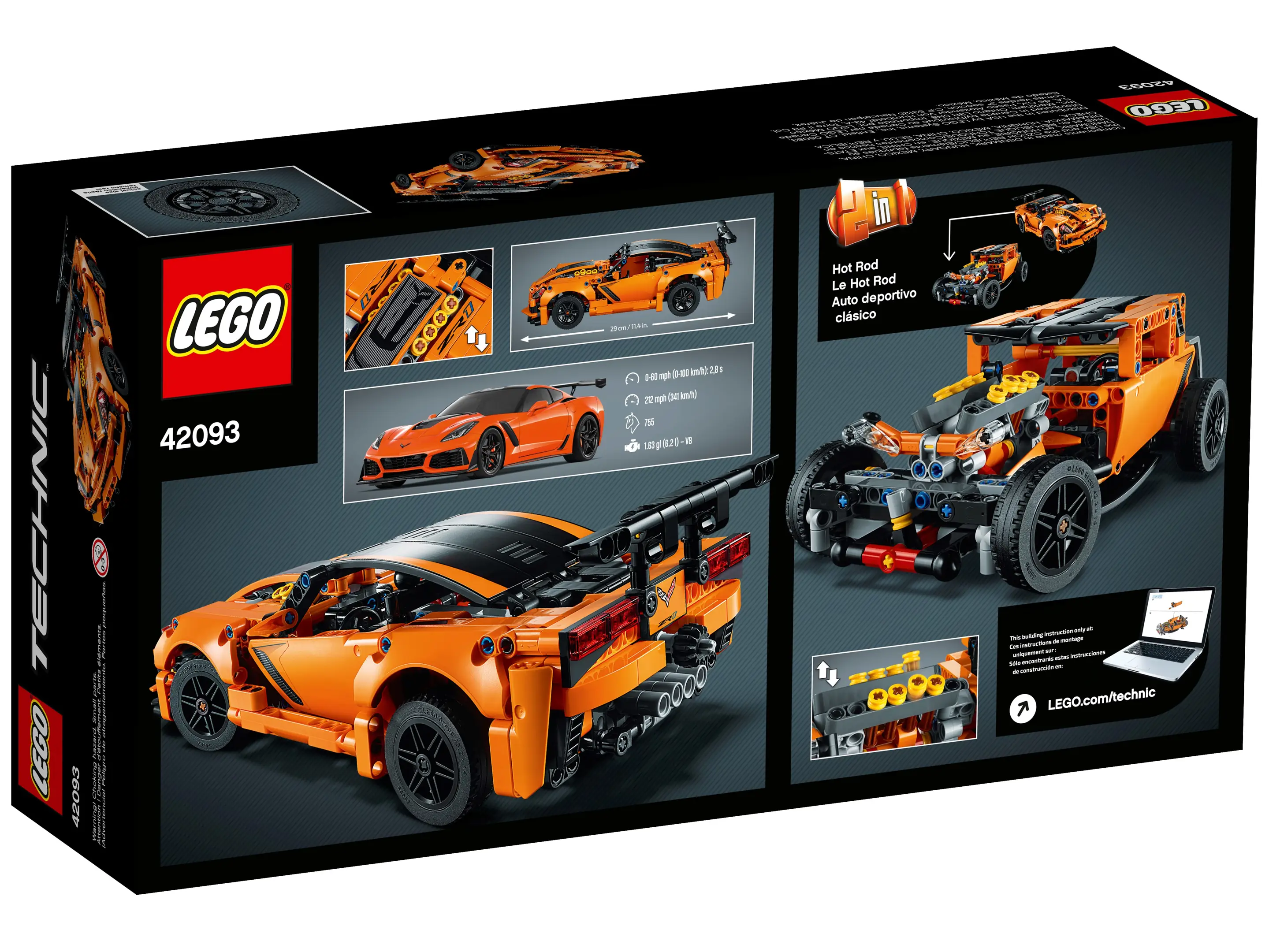 LEGO Technic Chevrolet Corvette ZR1 Set 42093 SetDB