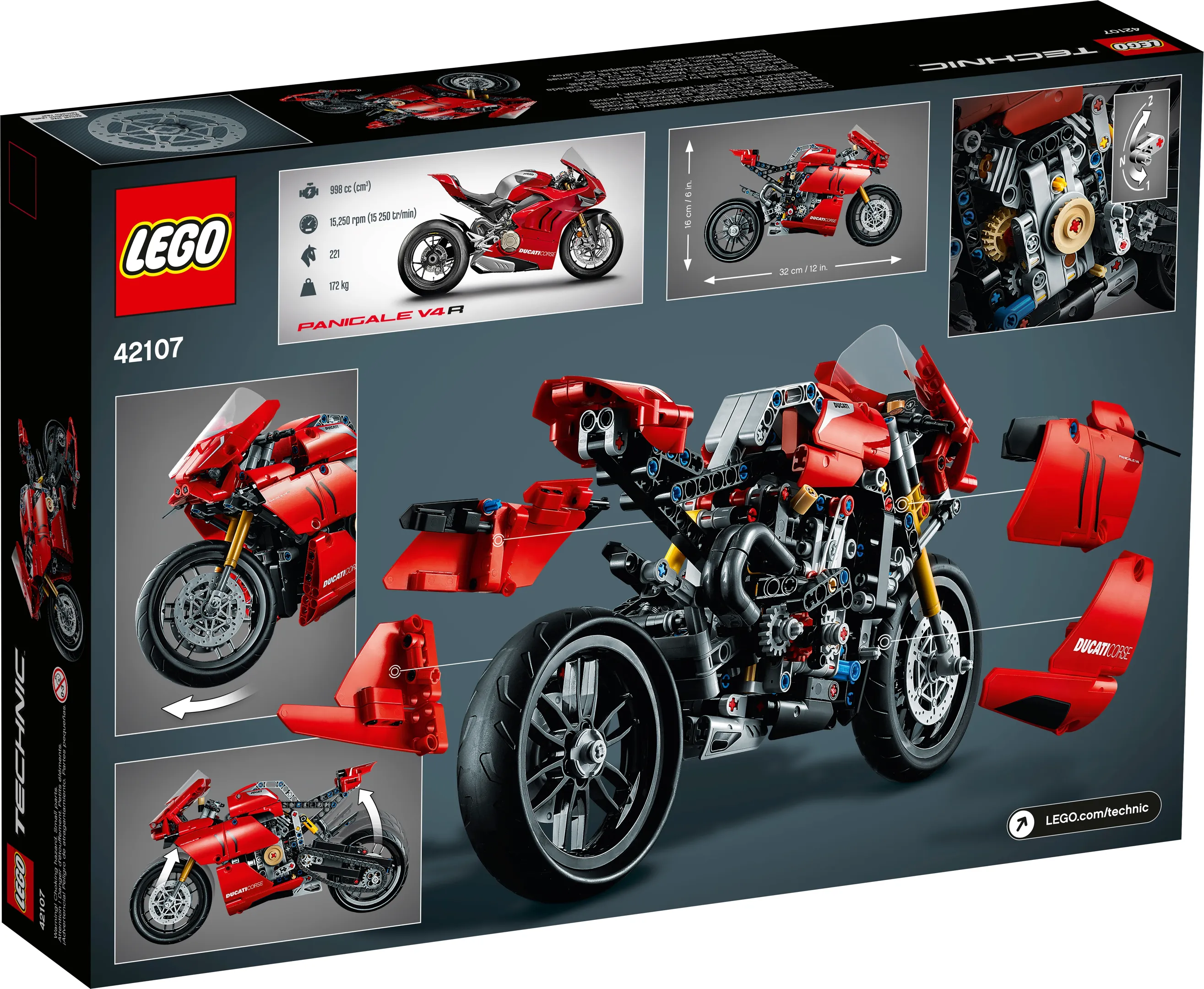 LEGO Technic Ducati Panigale V4 R • Set 42107 • SetDB